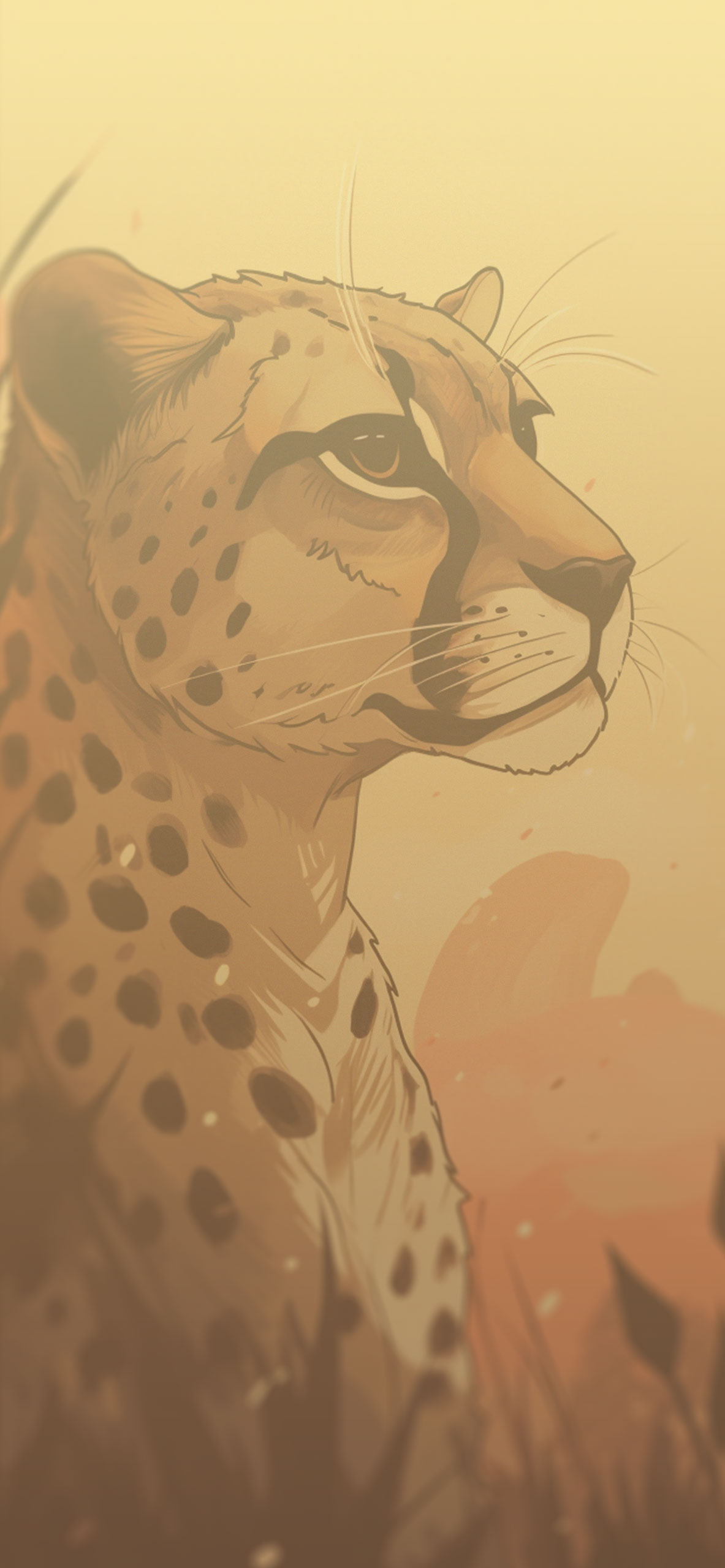 Aesthetic Cheetah Beige Wallpaper Wallpaper iPhone 4k