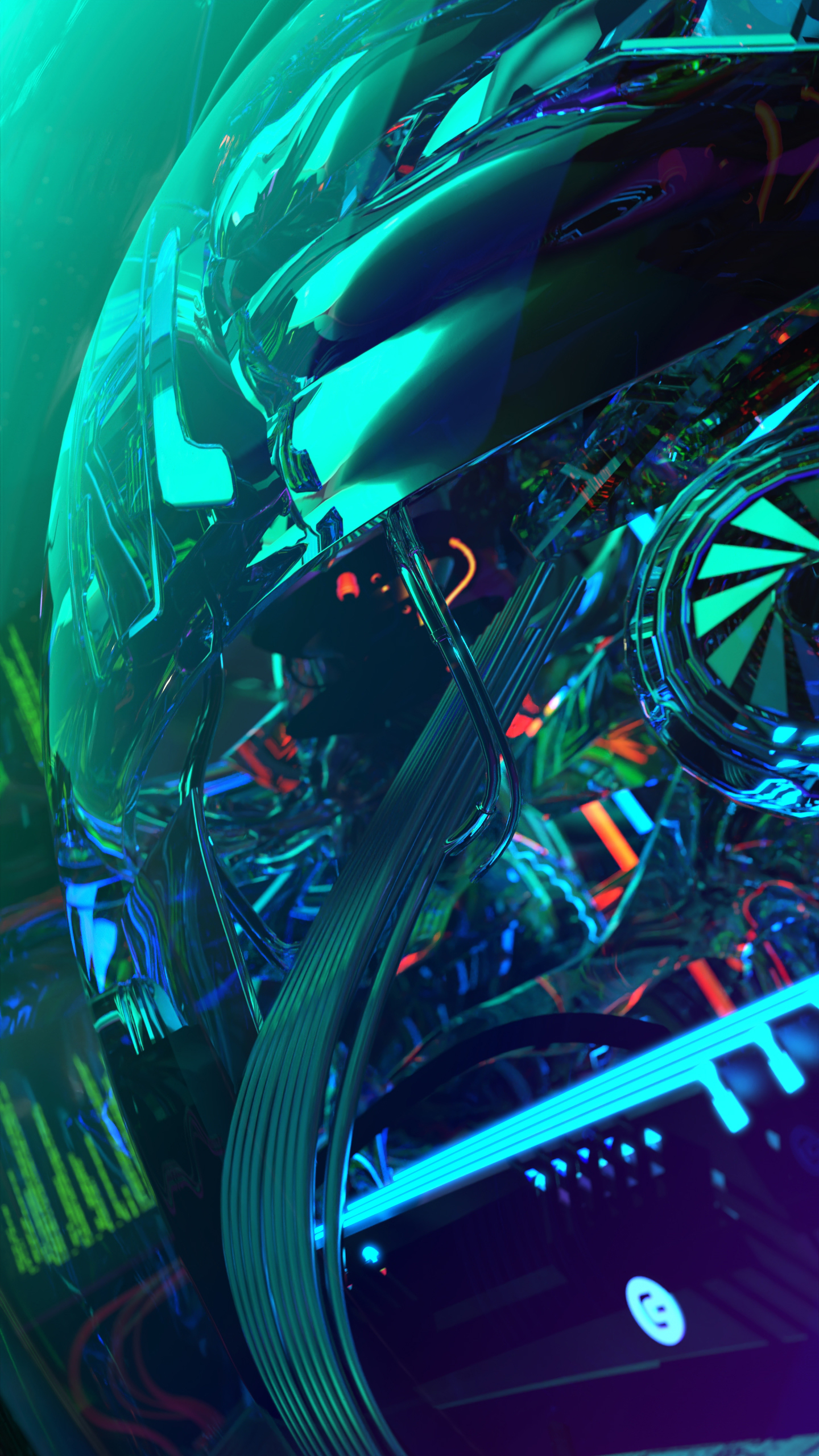 Chiptos X Wires Mobile iPhone Android Abstract NFT Wallpaper 4k Background Gloss Glass