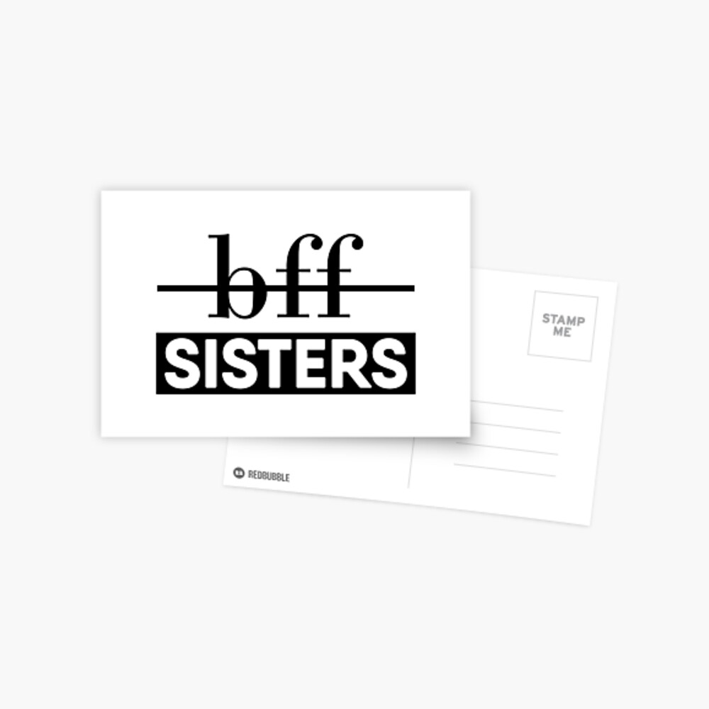 Bff Sisters Postcard