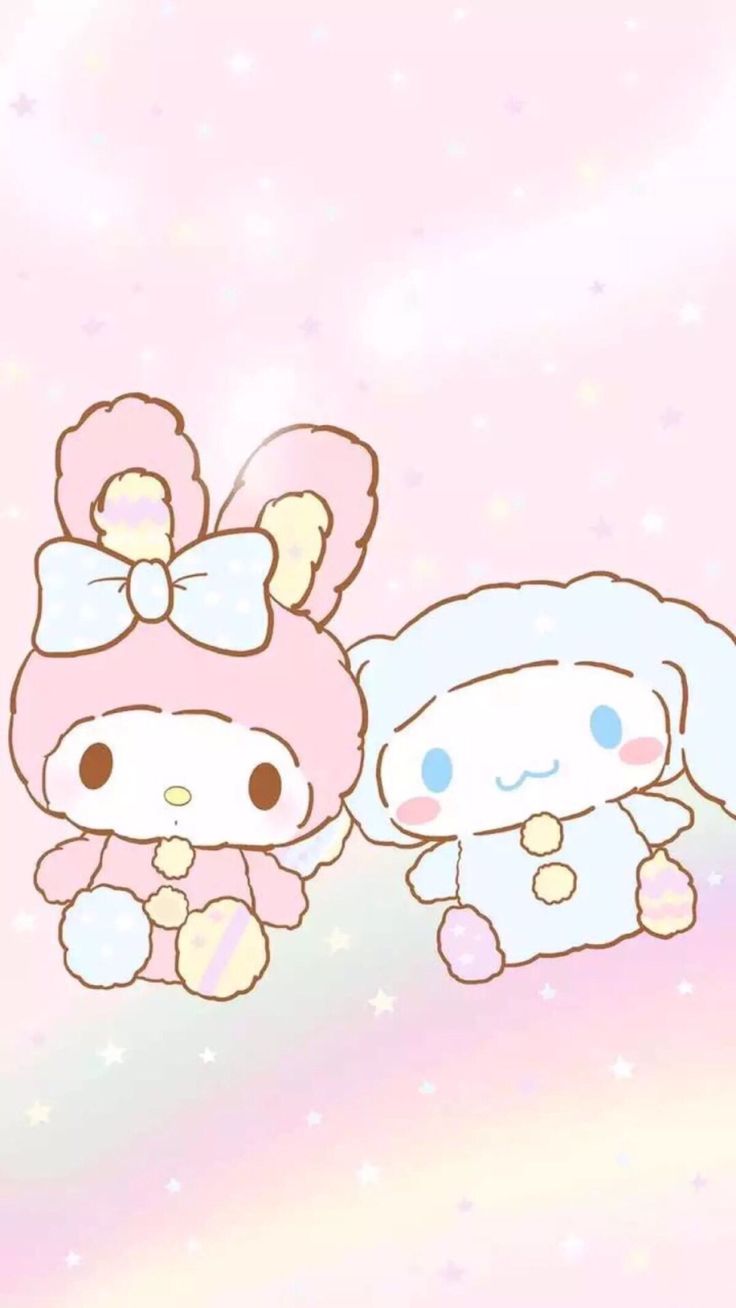 Melody & Cinnamoroll. Melody hello kitty, Kitty wallpaper, Sanrio wallpaper