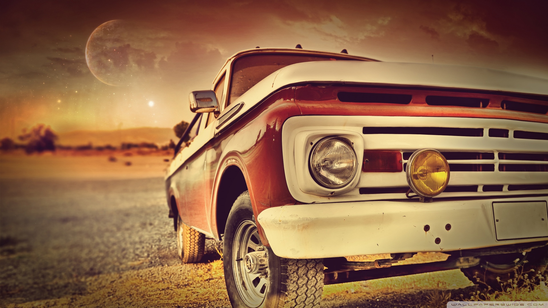 Vintage Car Front Ultra HD Desktop Background Wallpaper for: Widescreen & UltraWide Desktop & Laptop, Multi Display, Dual Monitor, Tablet