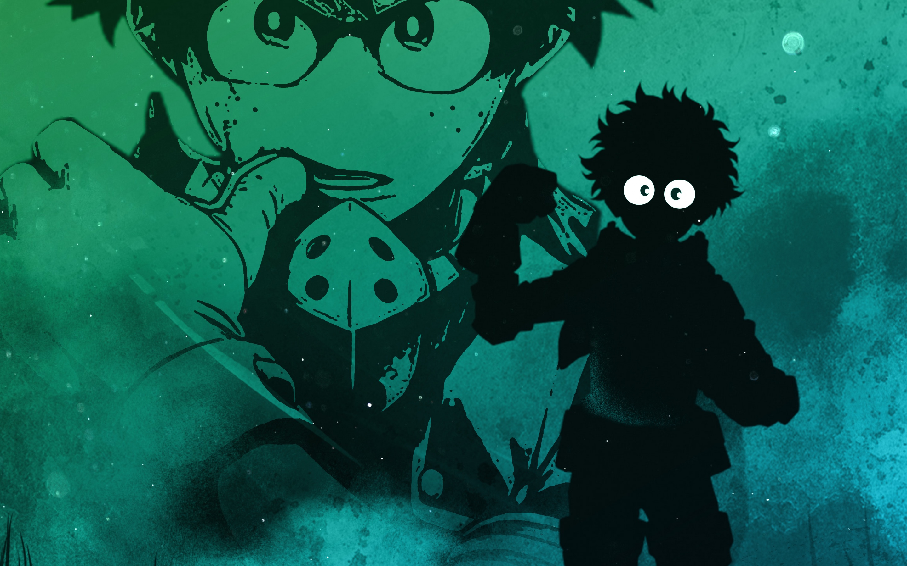 Izuku Midoriya Wallpaper 4K, Silhouette, My Hero Academia