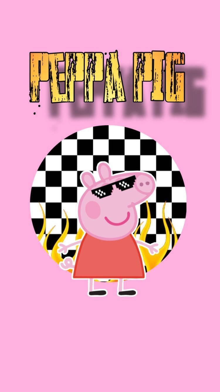 Download The Edgy Baddie Peppa Pig Wallpaper