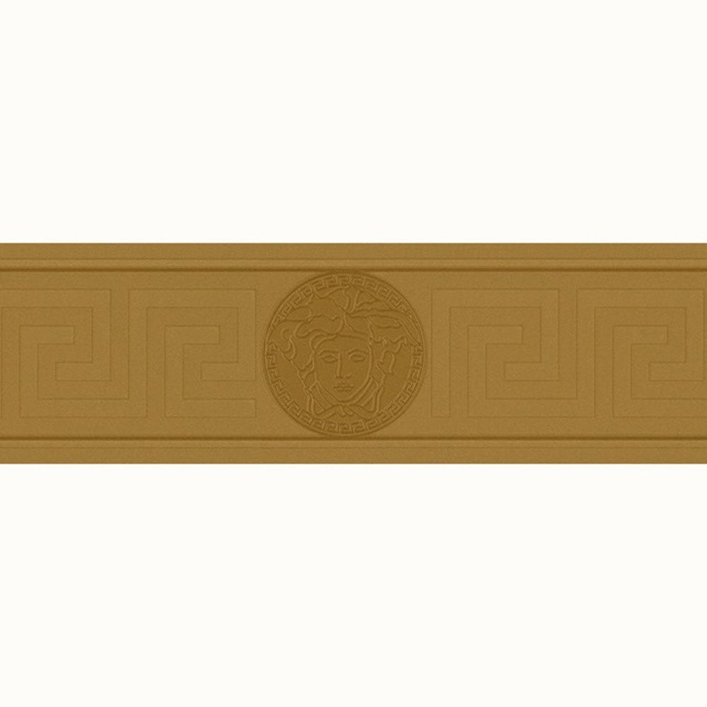 Greek Key Wallpaper Border Antique Gold (93522 2)