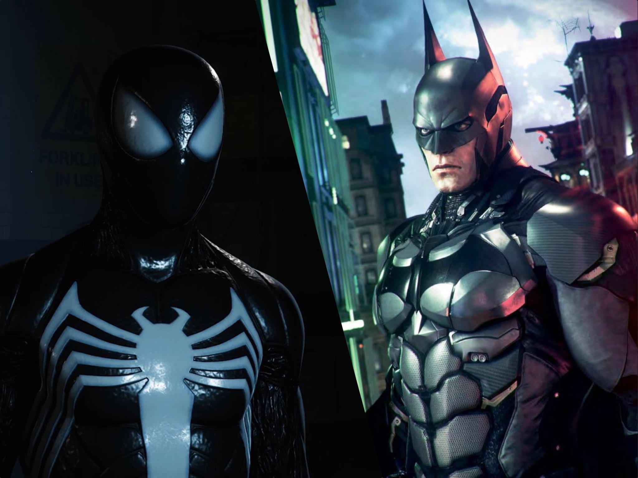 PS5 Symbiote Spider Man Vs Arkham Knight Batman. Who Wins And Why? Posting In Both Batman And Spider Man Subreddits To See Both POV's