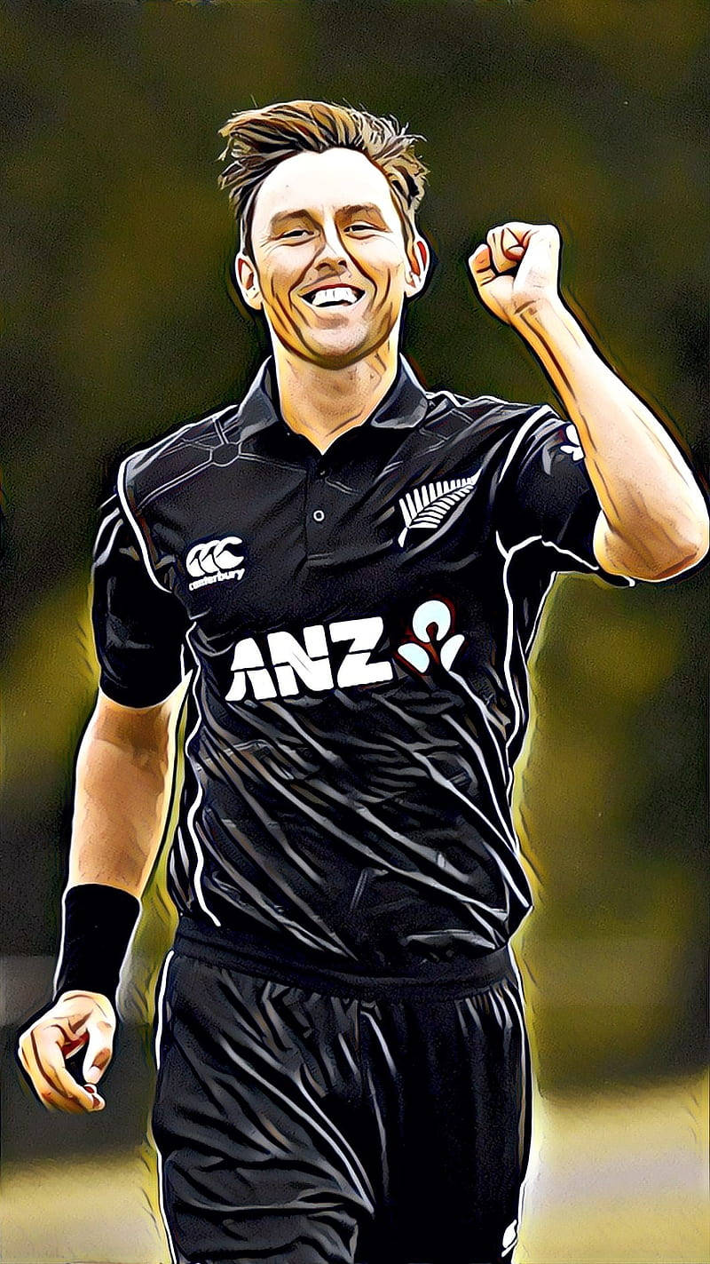 Download New Zealand Cricket Bowler Trent Boult Wallpaper