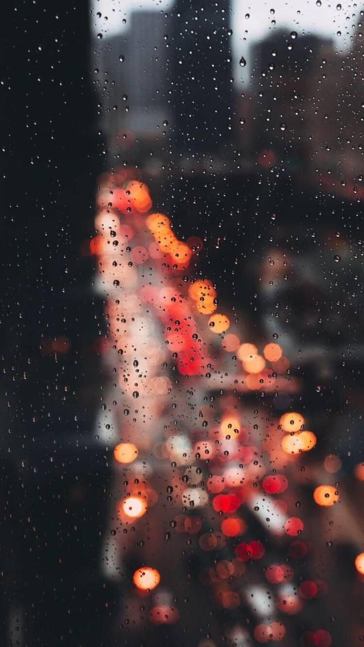Download DSLR Blur Rainy Day Wallpaper