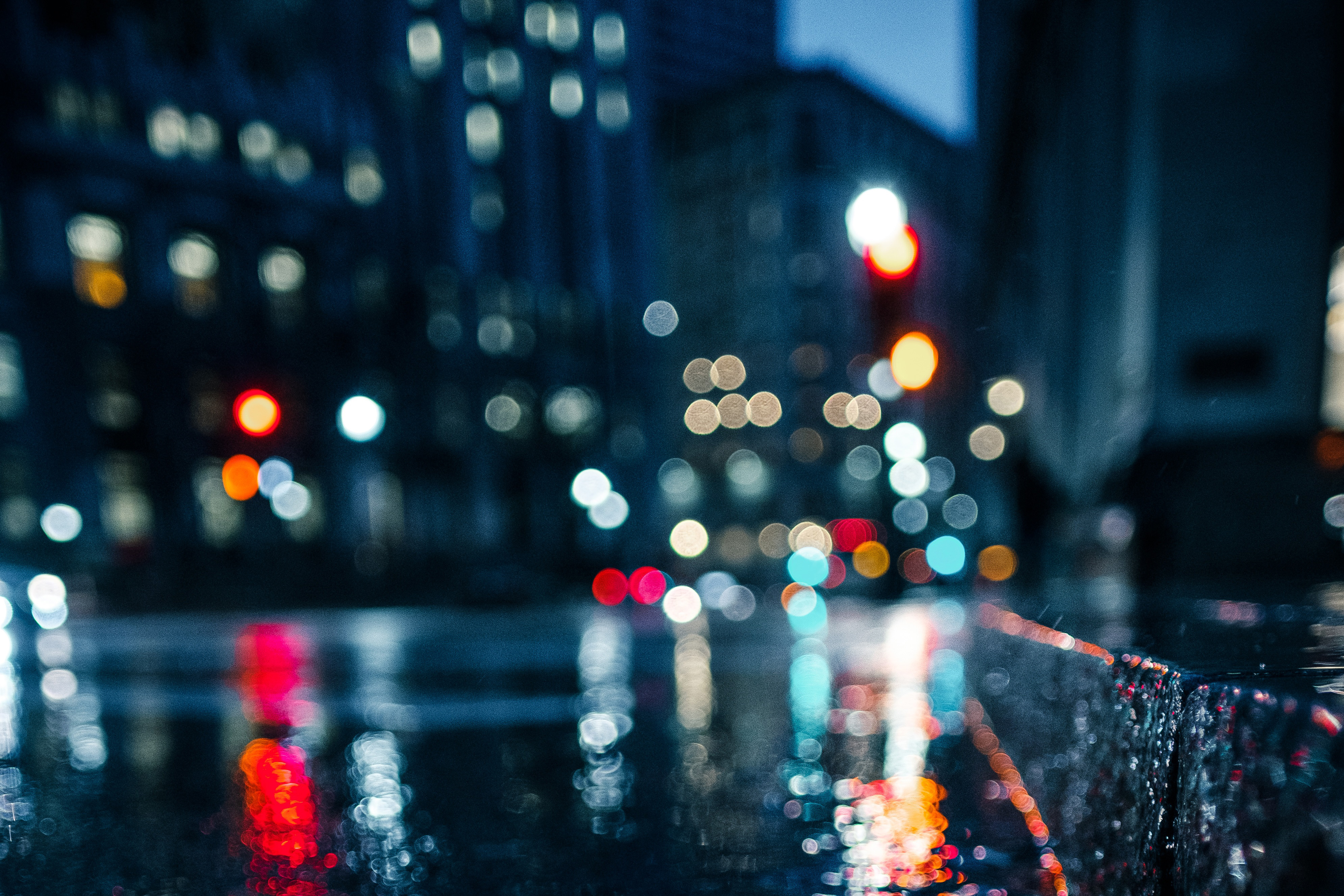 City Rain Blur Bokeh Effect, HD Photography, 4k Wallpaper, Image, Background, Photo and Picture