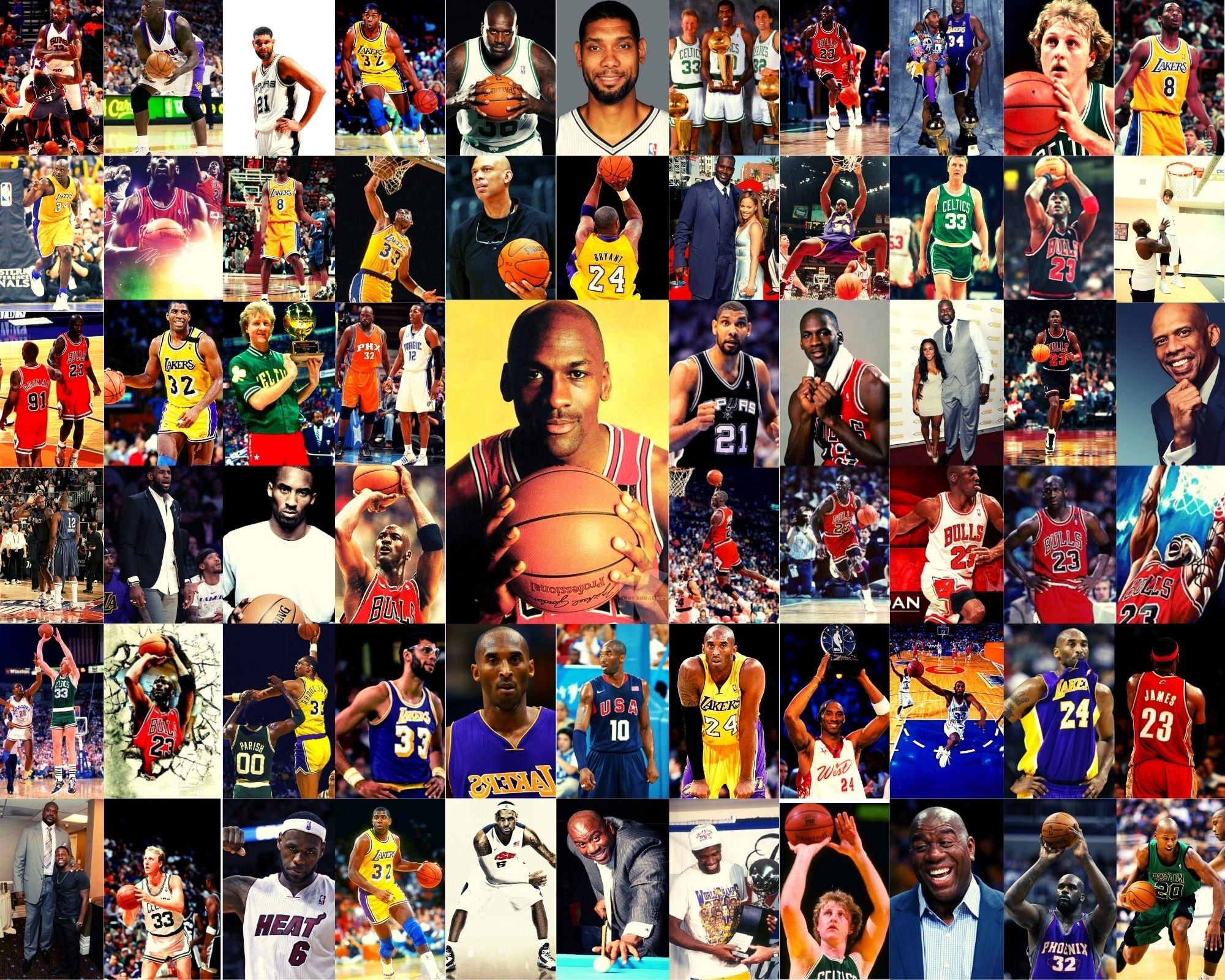 A Basketball Collage Ready To Make You Shoot! Cool Basketball Wallpaper, Basketball Background, Basketball Wallpaper