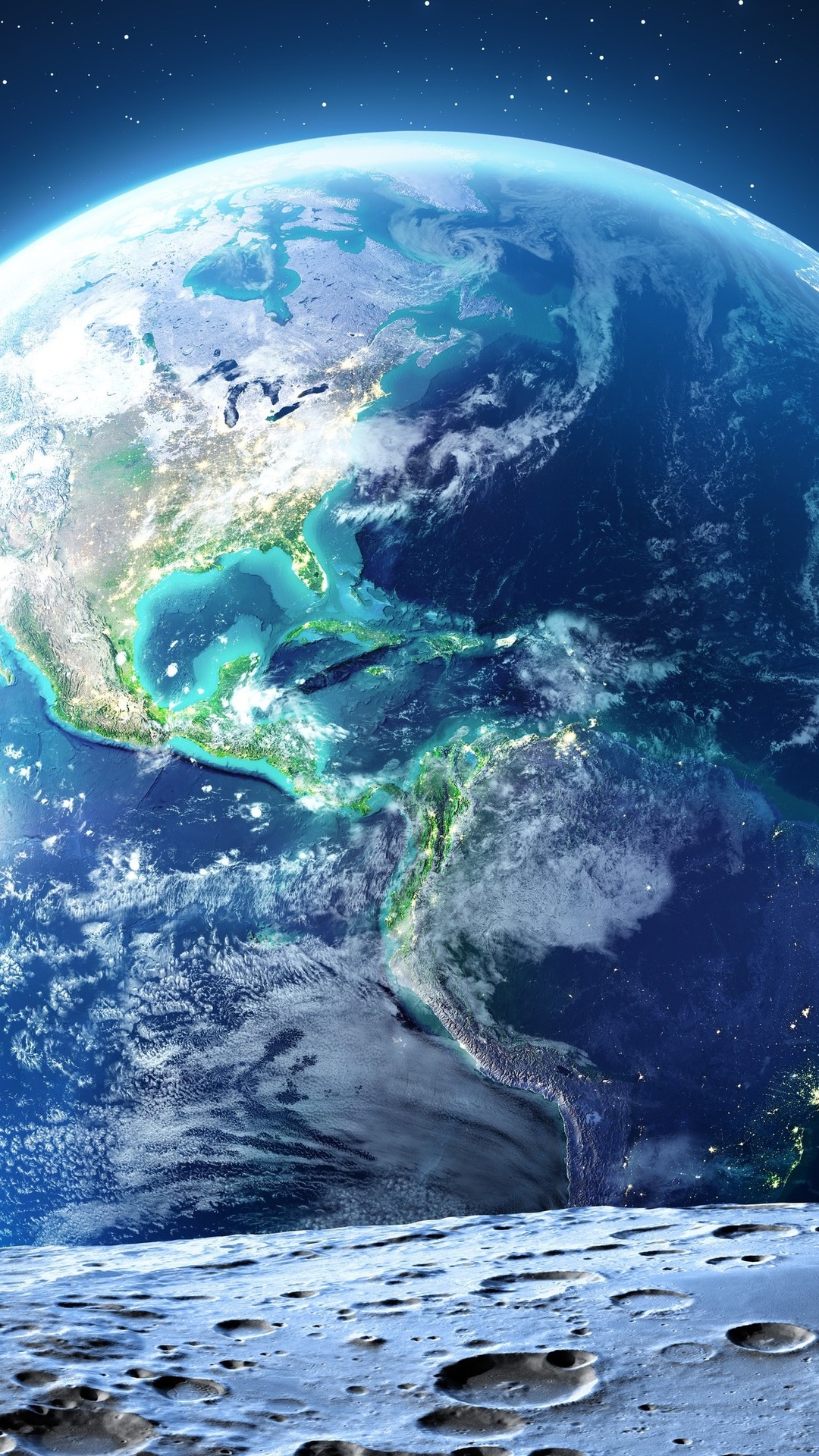 Earth View From Space 4k