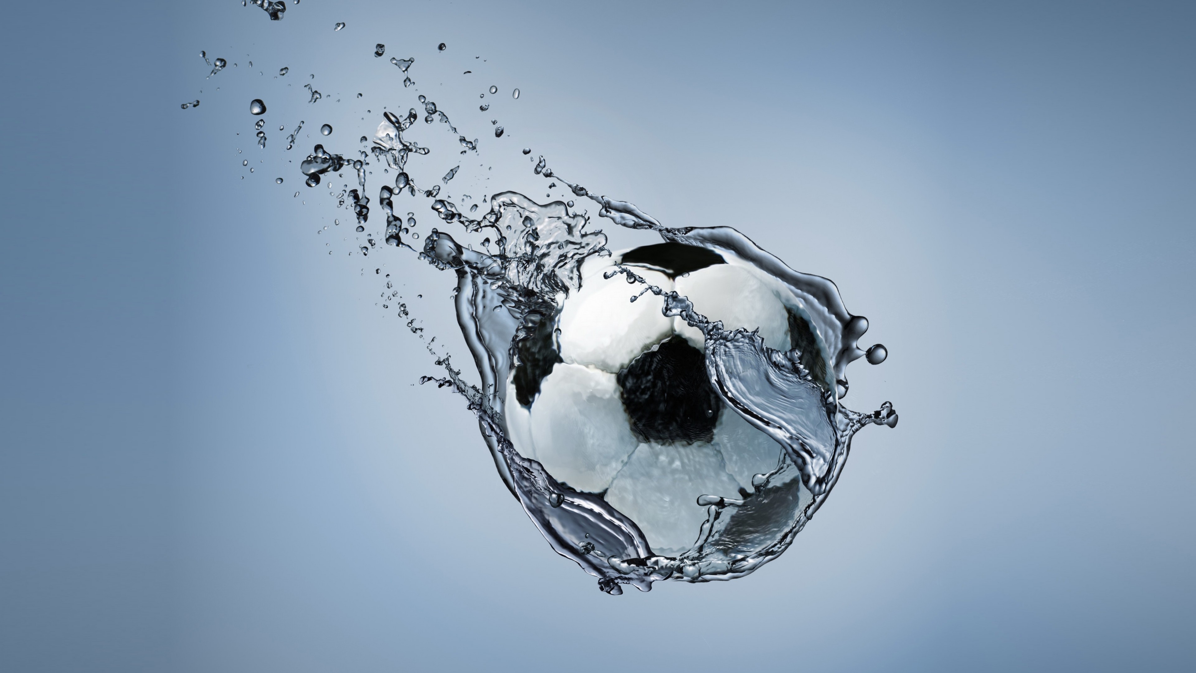 Wallpaper ball, football, water, Sport