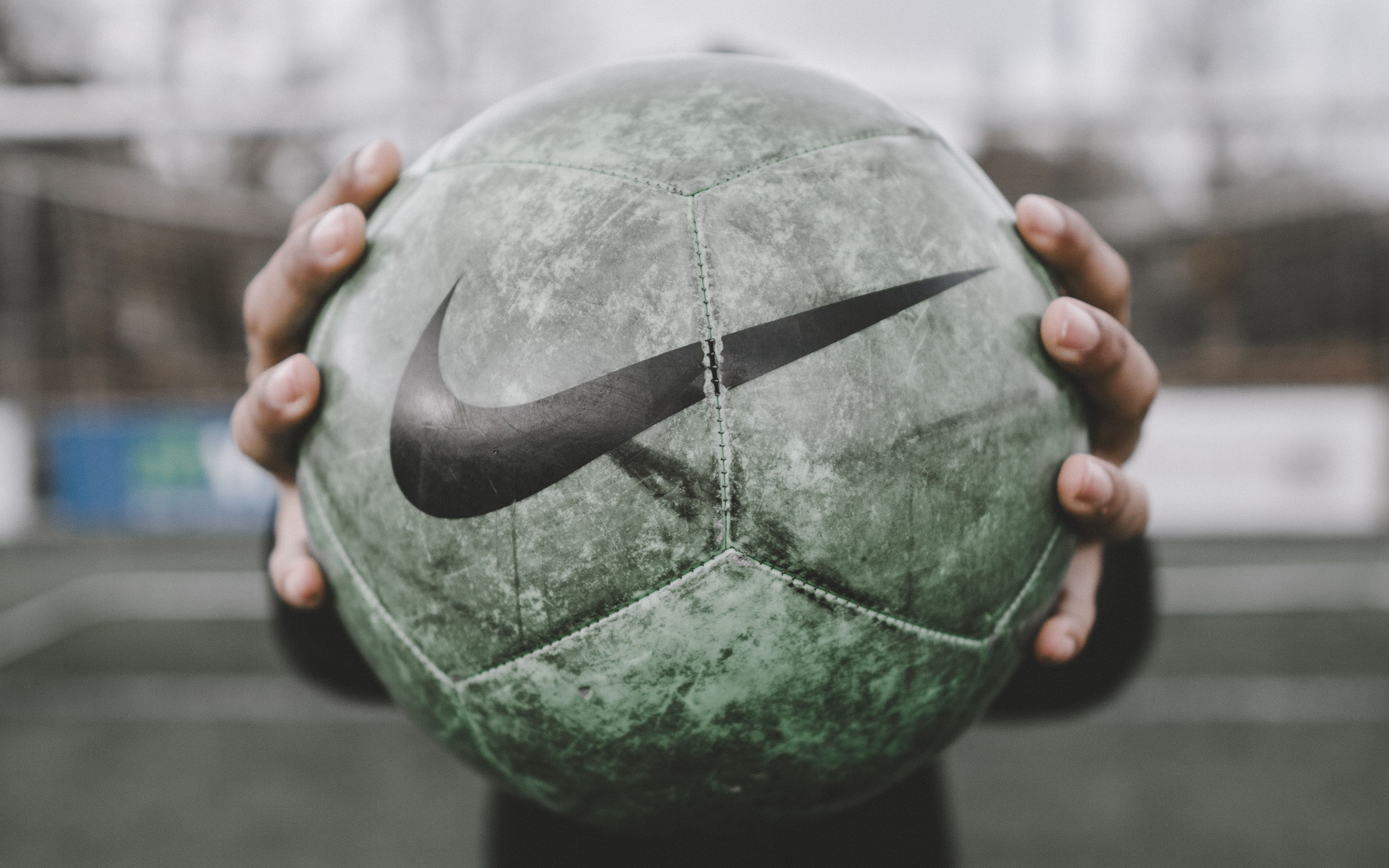 Download wallpaper 3840x2400 football ball, ball, football, sport 4k ultra HD 16:10 HD background