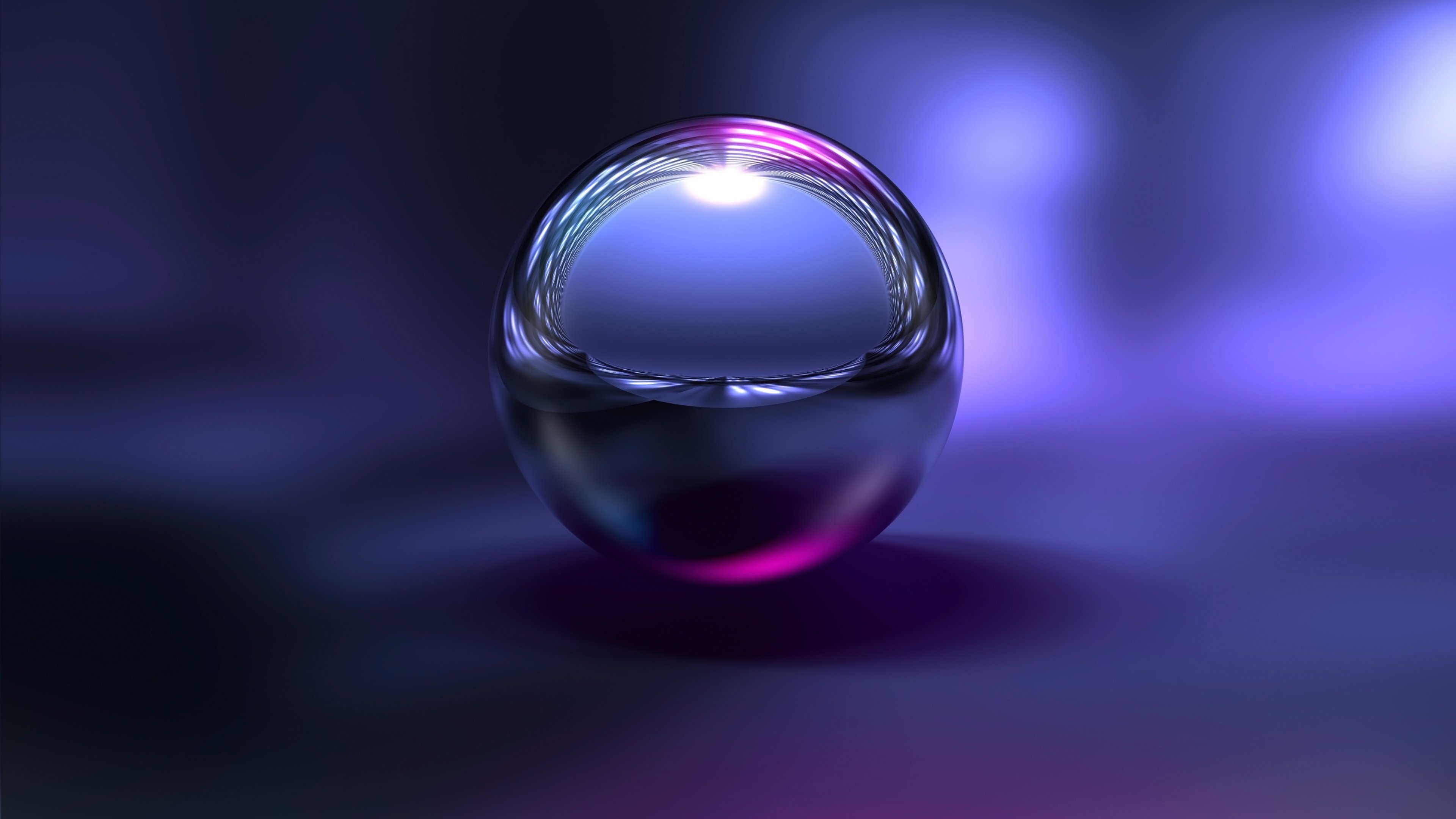 Reflections in metal ball Wallpaper 4k Ultra HD