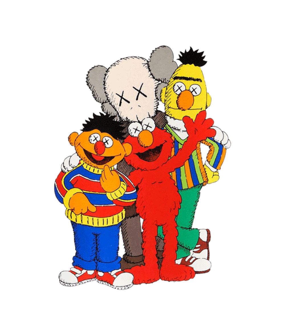 Kaws X Sesame Street Family Collab T Shirt Unisex For Men Women. Kaws wallpaper, Kaws iphone wallpaper, Elmo wallpaper