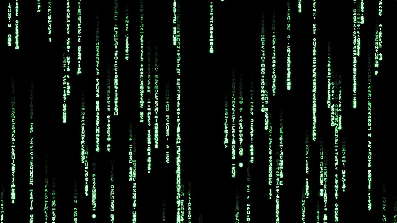 Screensaver Matrix Resurrections Digital Rain (4K)