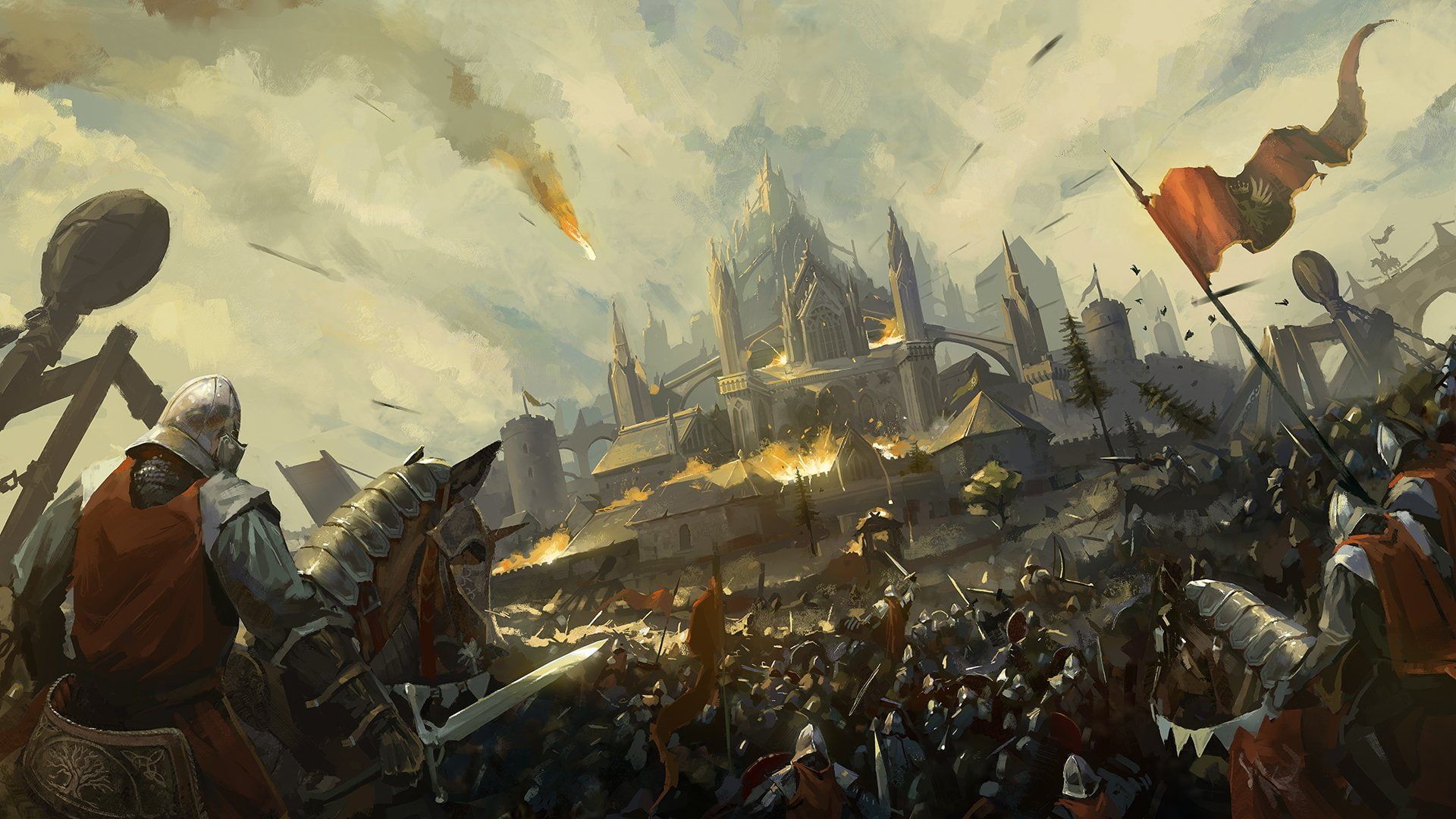 Fantasy #Battle #Army #Castle #Knight #Warrior P #wallpaper #hdwallpaper #desktop. Fantasy battle, Fantasy concept art, Dark fantasy art