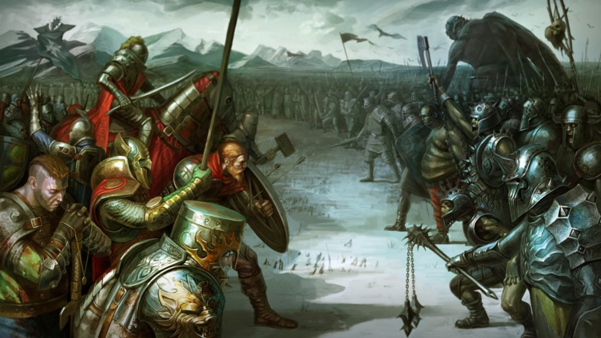 Fantasy Battle HD Wallpaper