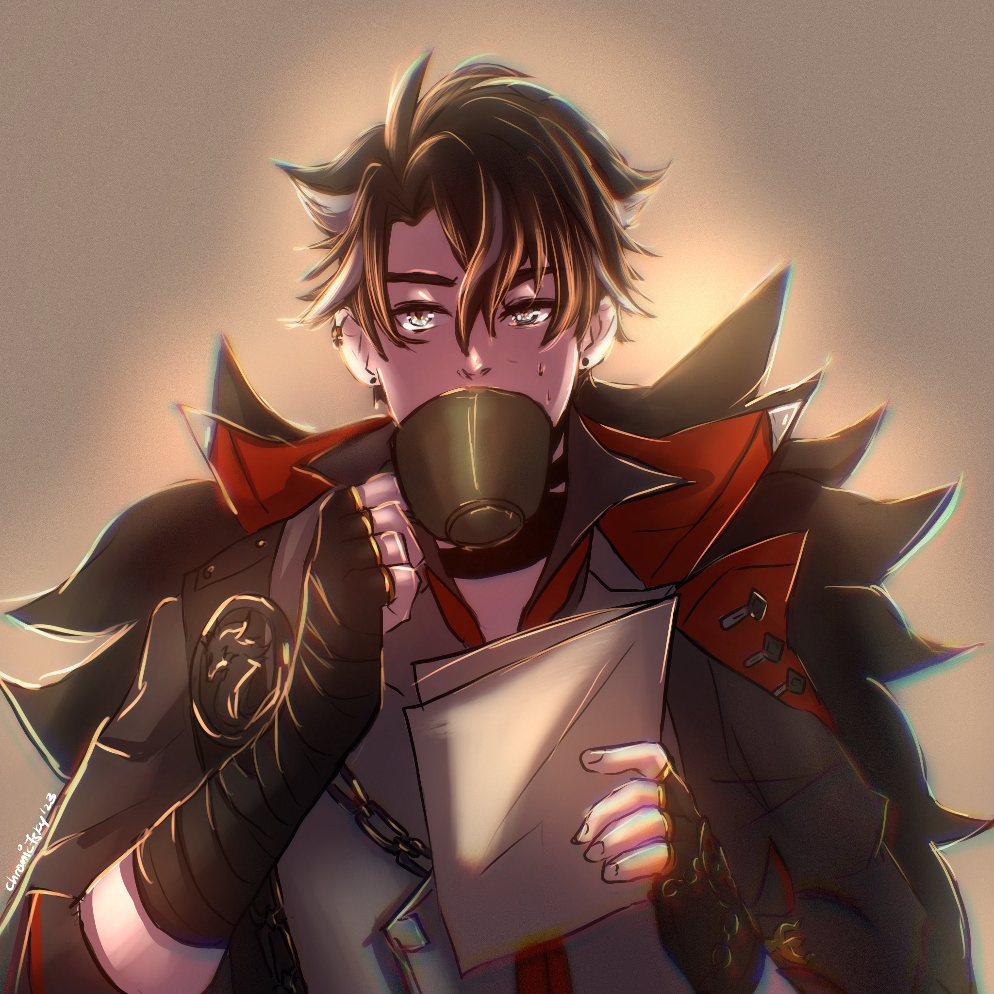 Chromic7sky check my pin profile! tea time #Wriothesley #fontaine #genshinimpact