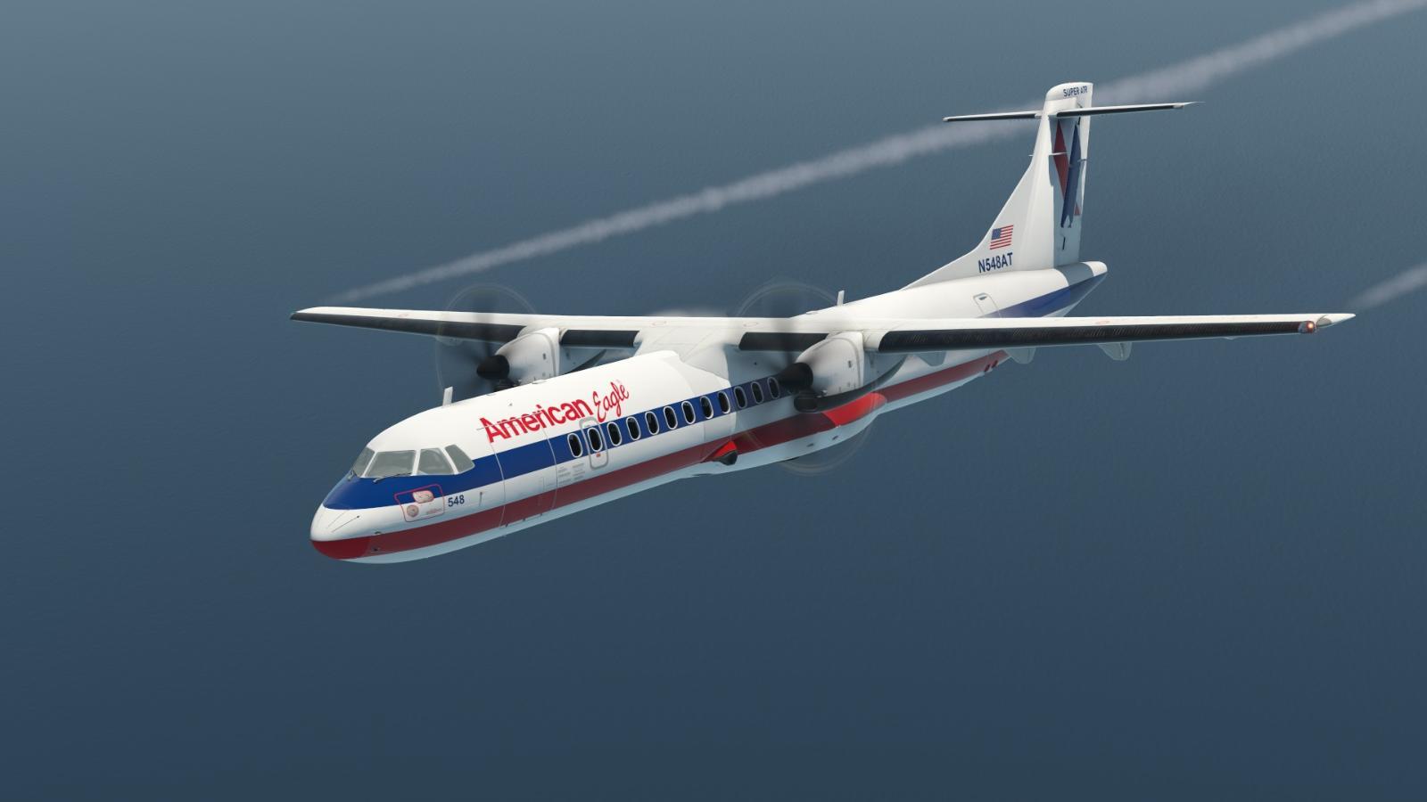 Aerosoft ATR72 500 (N548AT) American Eagle Livery Zip Archive Skins Plane.Org Forum