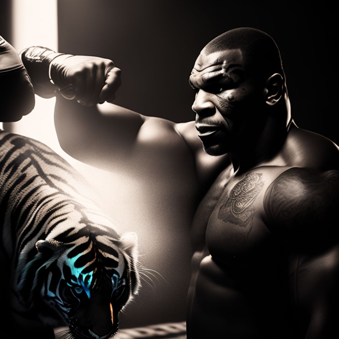 Lazy Alpaca55: Mike Tyson With The Body Of A Tiger