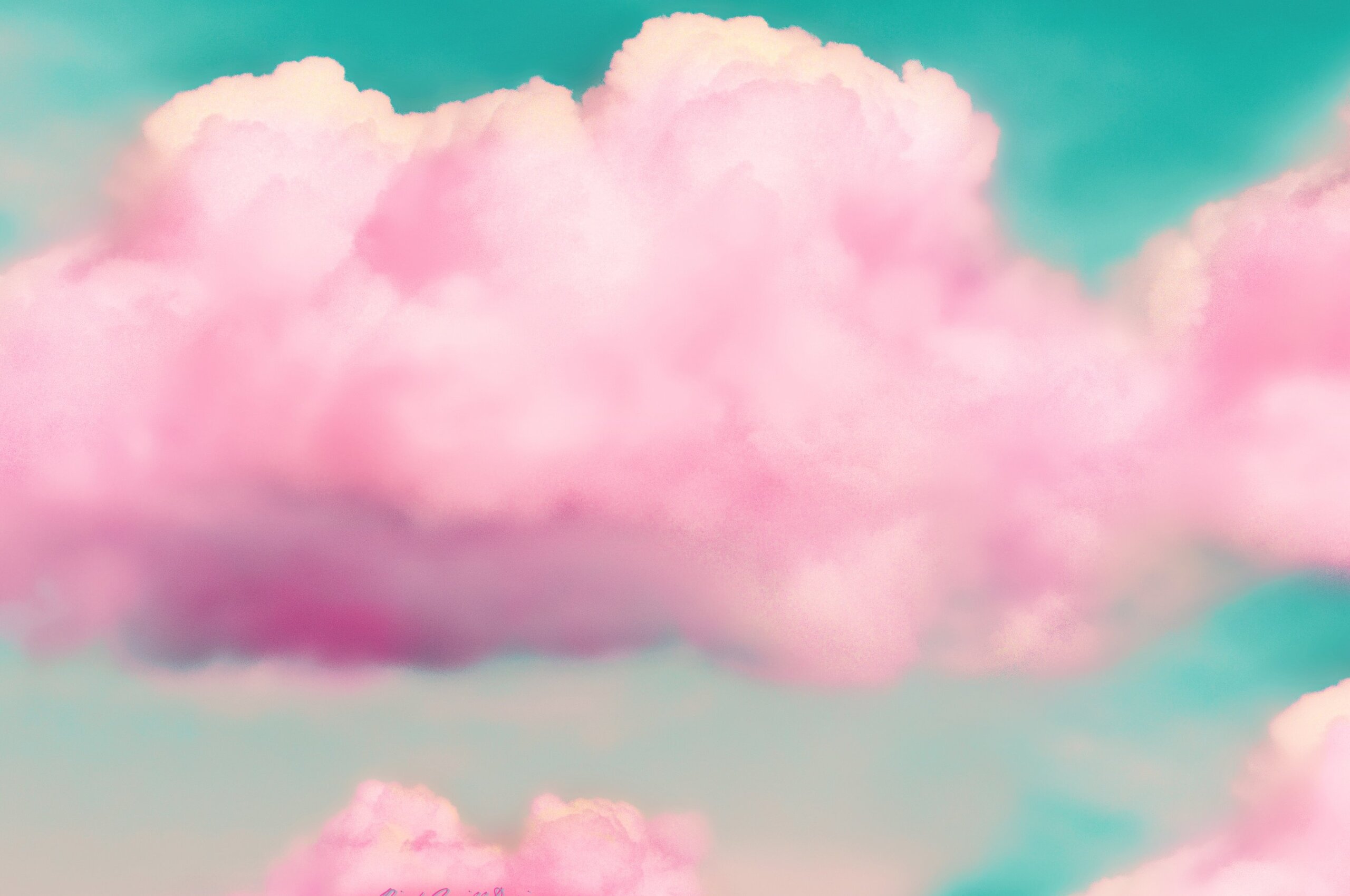 Pink Clouds 3D Chromebook Pixel HD 4k Wallpaper, Image, Background, Photo and Picture