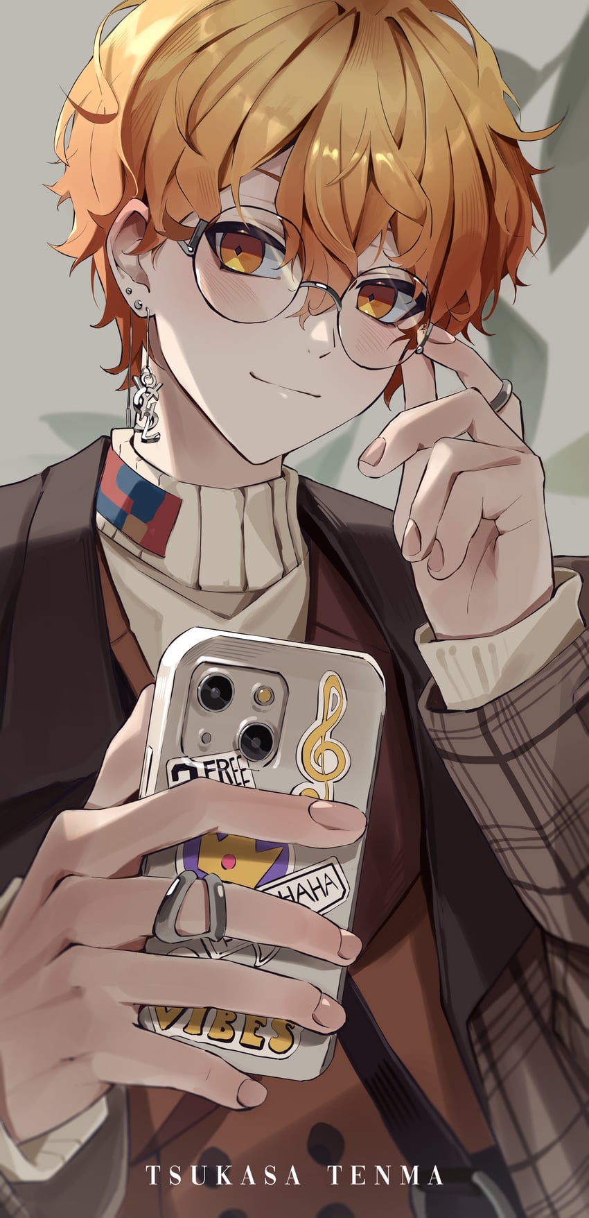 tenma tsukasa (project sekai and 1 more) drawn