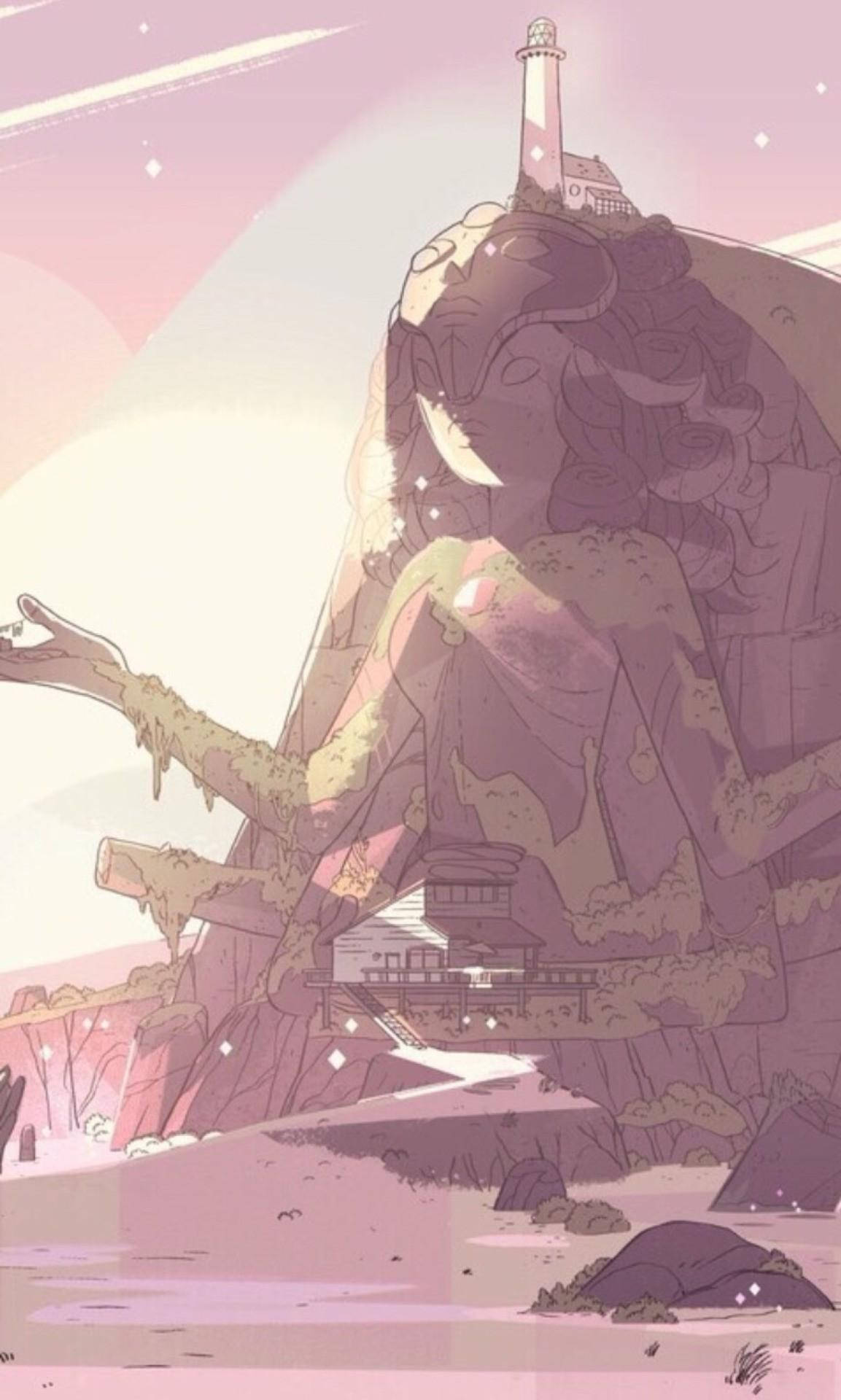 Download IPhone Pink Aesthetic Steven Universe Wallpaper