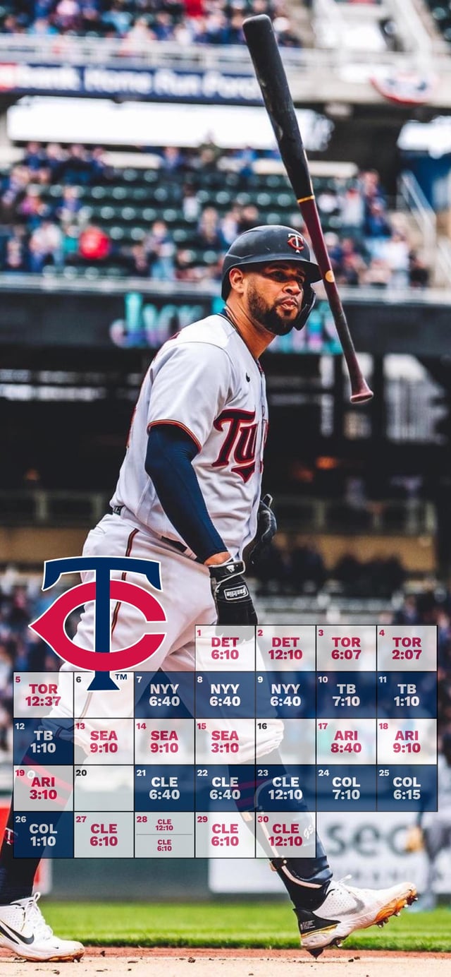 OC Twins June Schedule iPhone Wallpaper