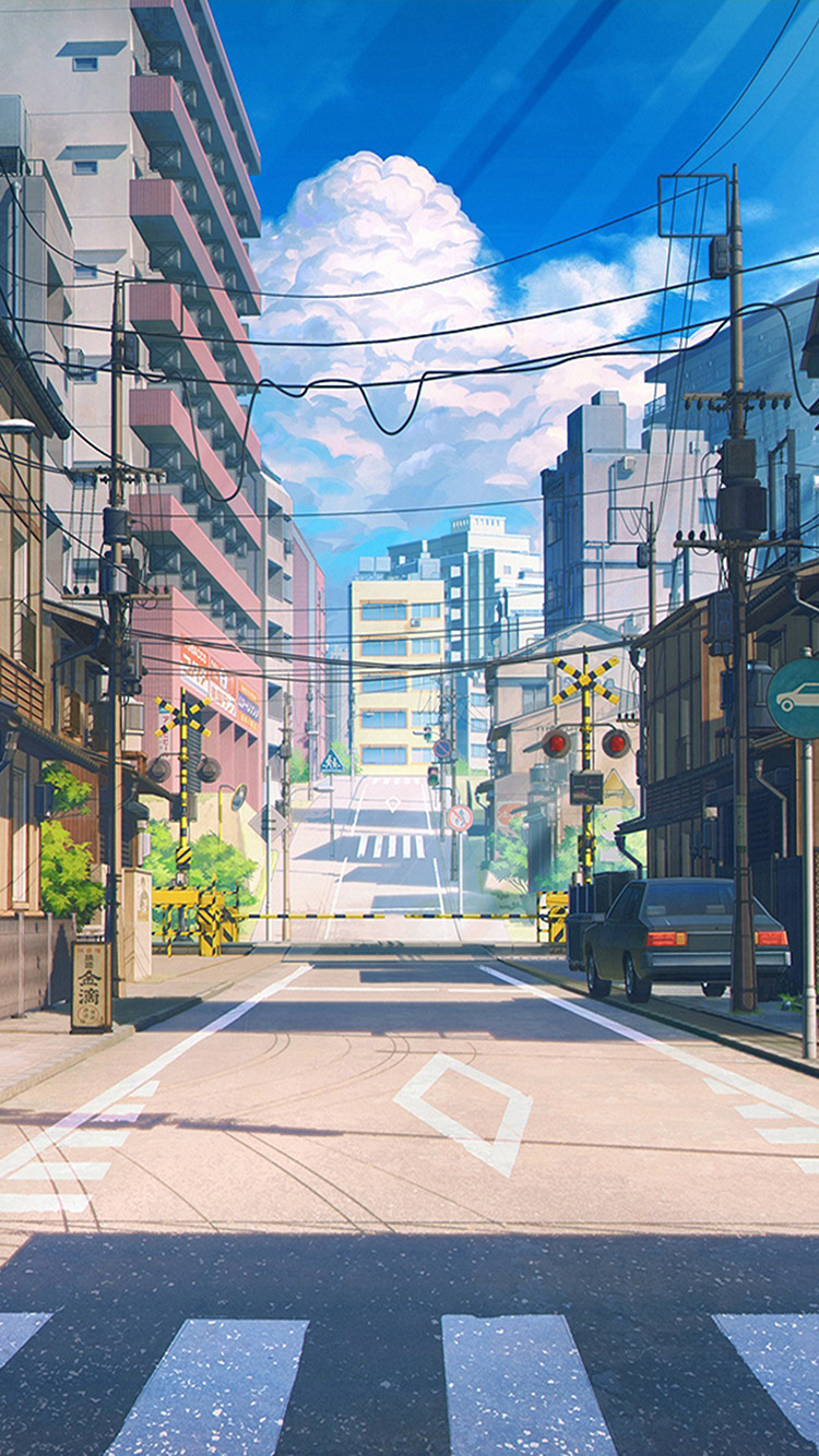 Art Anime Japan Street Wallpaper