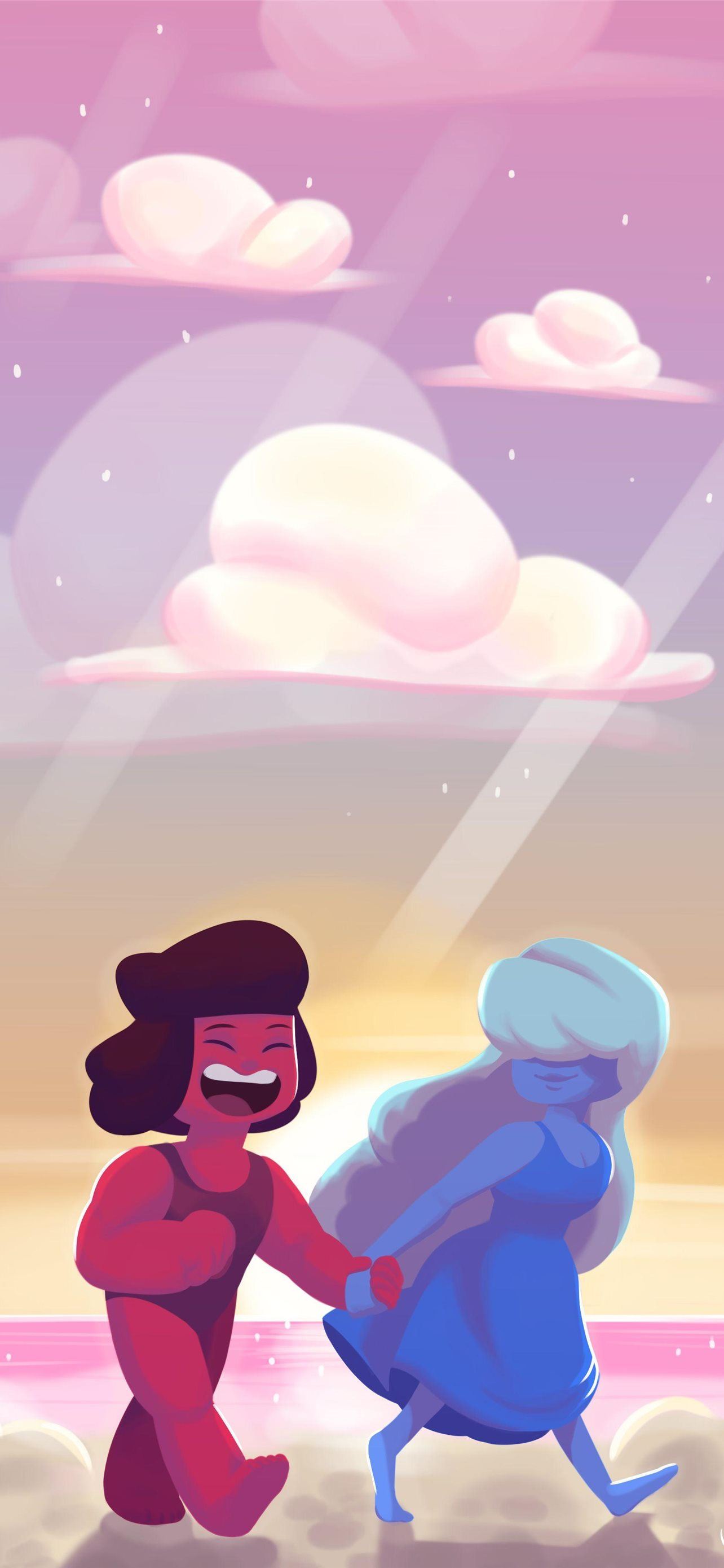 Steven Universe Ruby And Saphire Cave iPhone Wallpaper Free Download