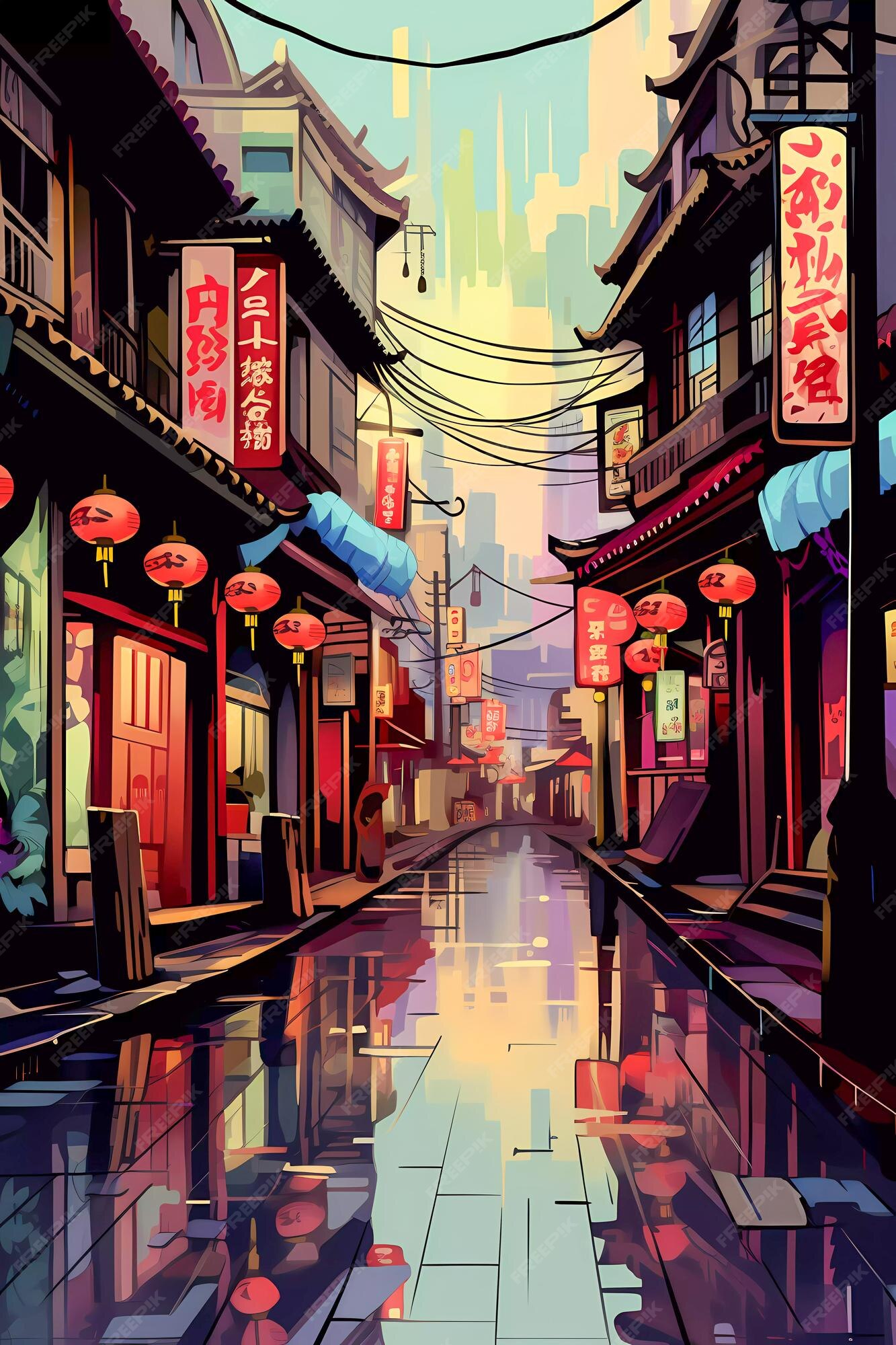Japanese Anime Background Image