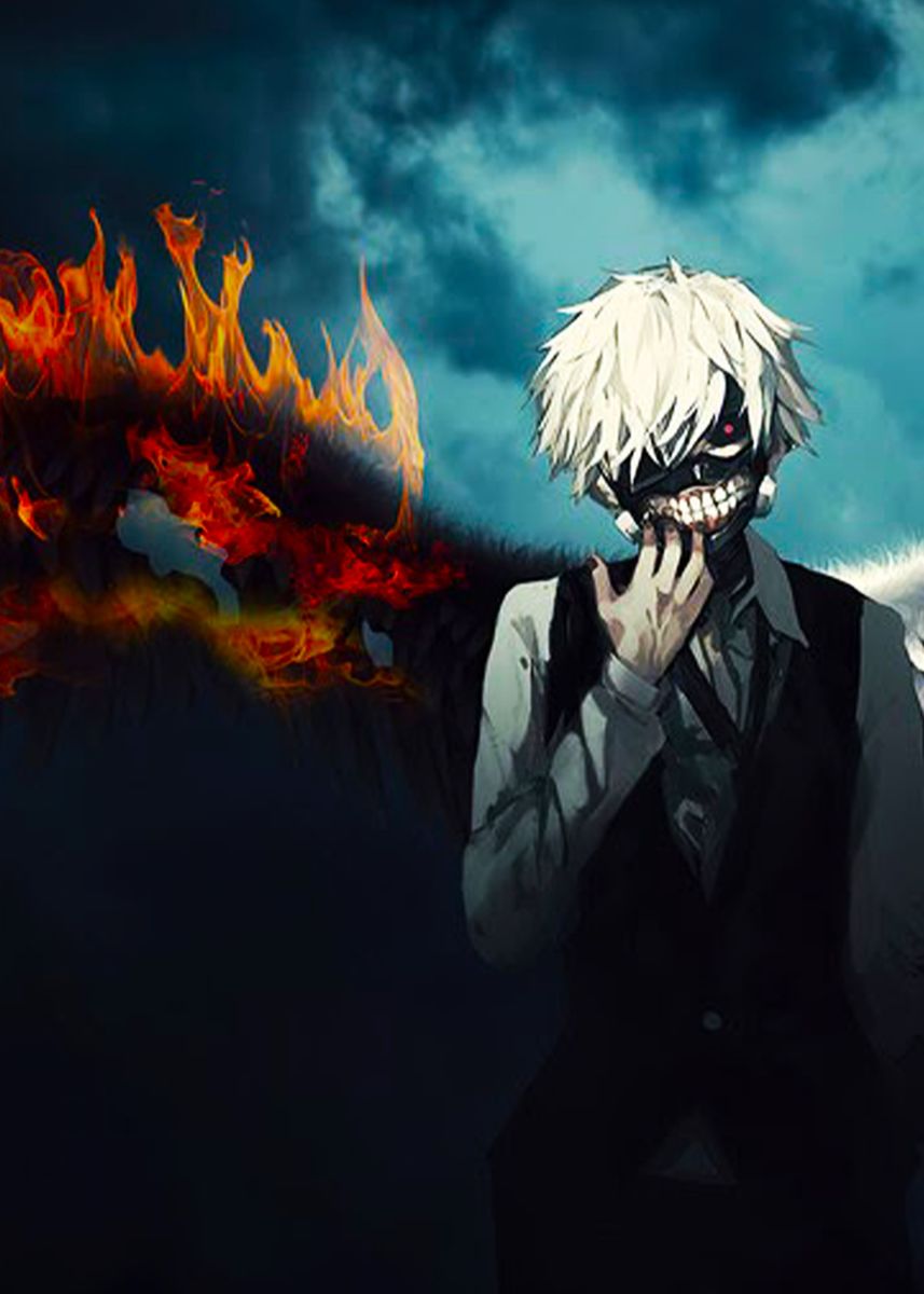 Japan Thriller Fantasy Classic Anime Tokyo Ghoul Picture Quality Canvas Painting Bedroom Living Sofa Wall Art Home Decor Posters