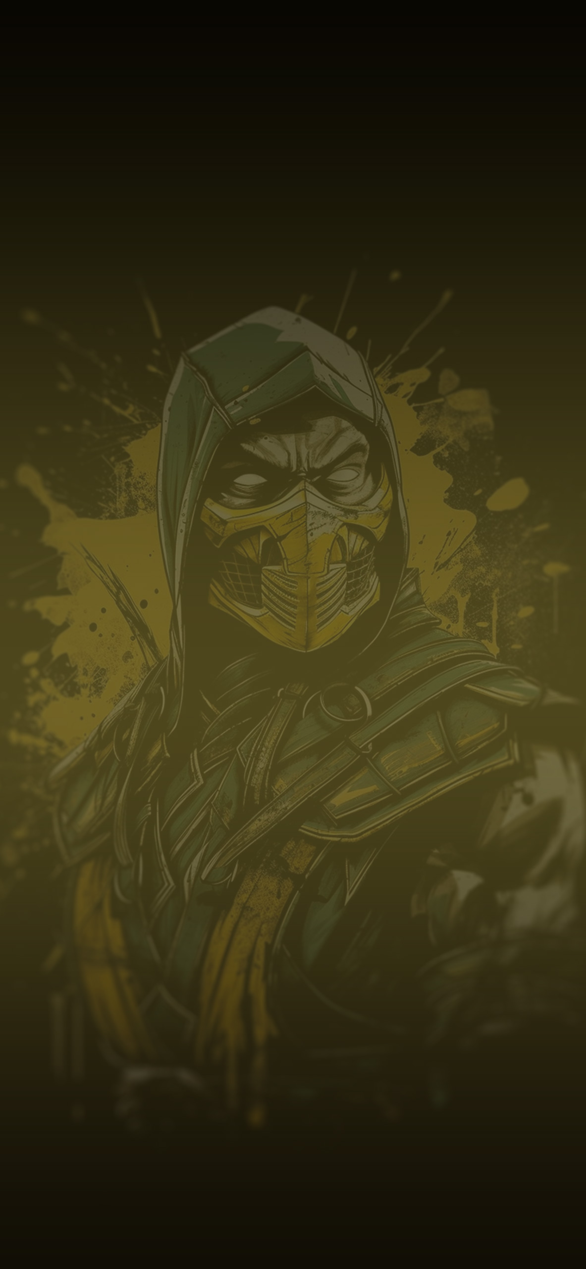 Mortal Kombat Scorpion Black Wallpaper