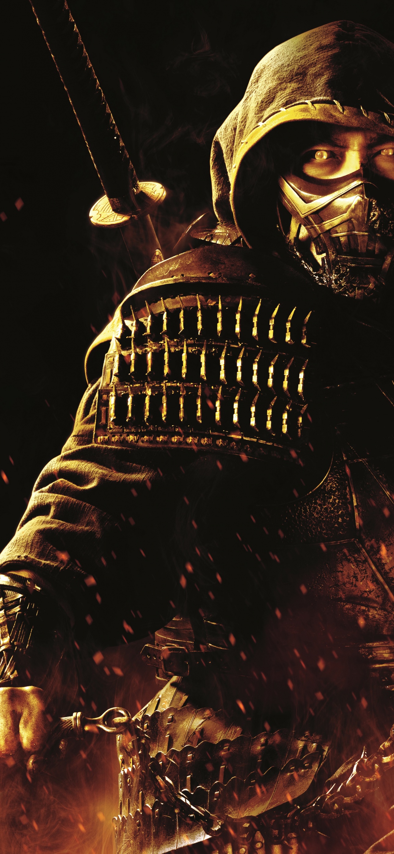 Scorpion Mortal Kombat 4K Wallpaper for iPhone