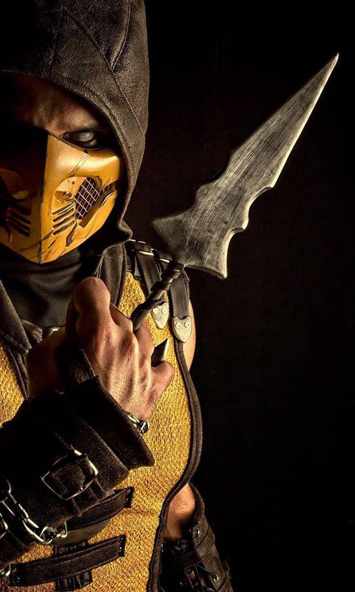 Download Valorous Scorpion In MK11 Wallpaper