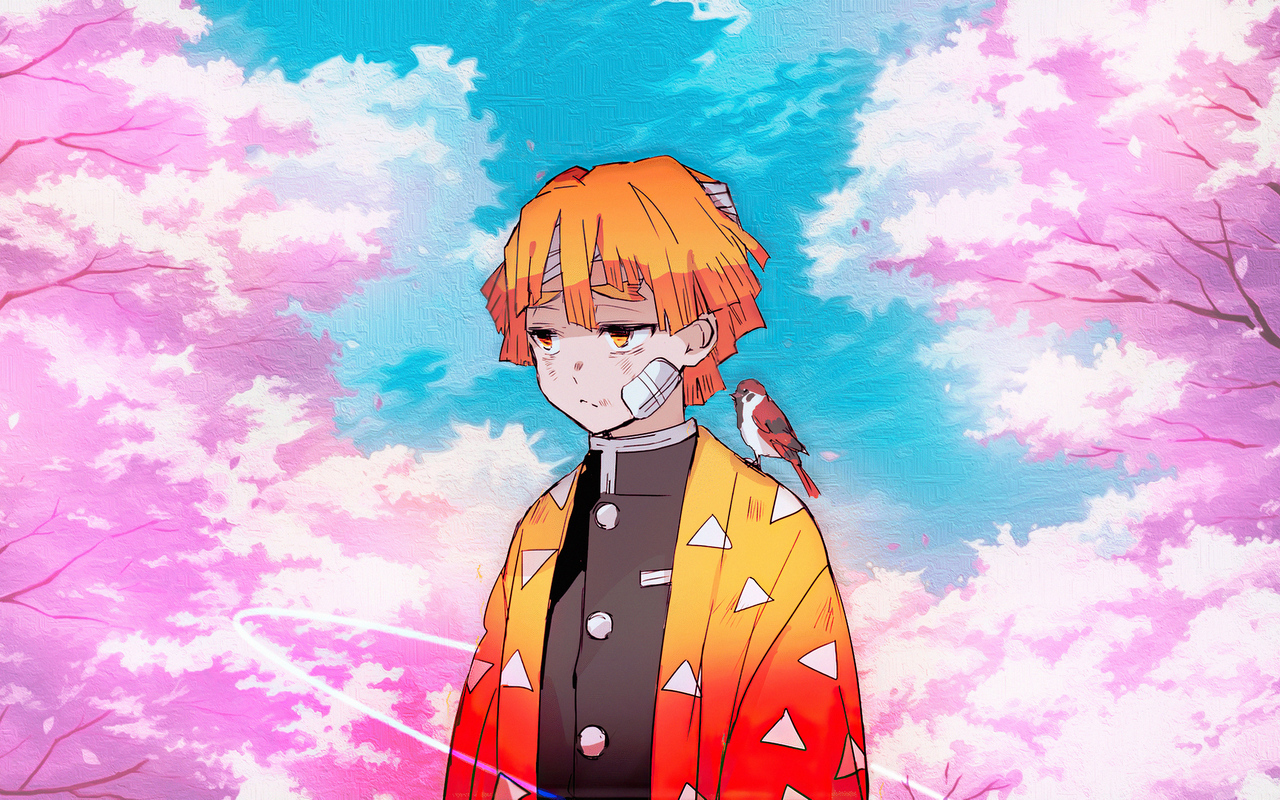 Kimetsu No Yaiba Zenitsu Agatsuma Anime Boy 4k 720P HD 4k Wallpaper, Image, Background, Photo and Picture