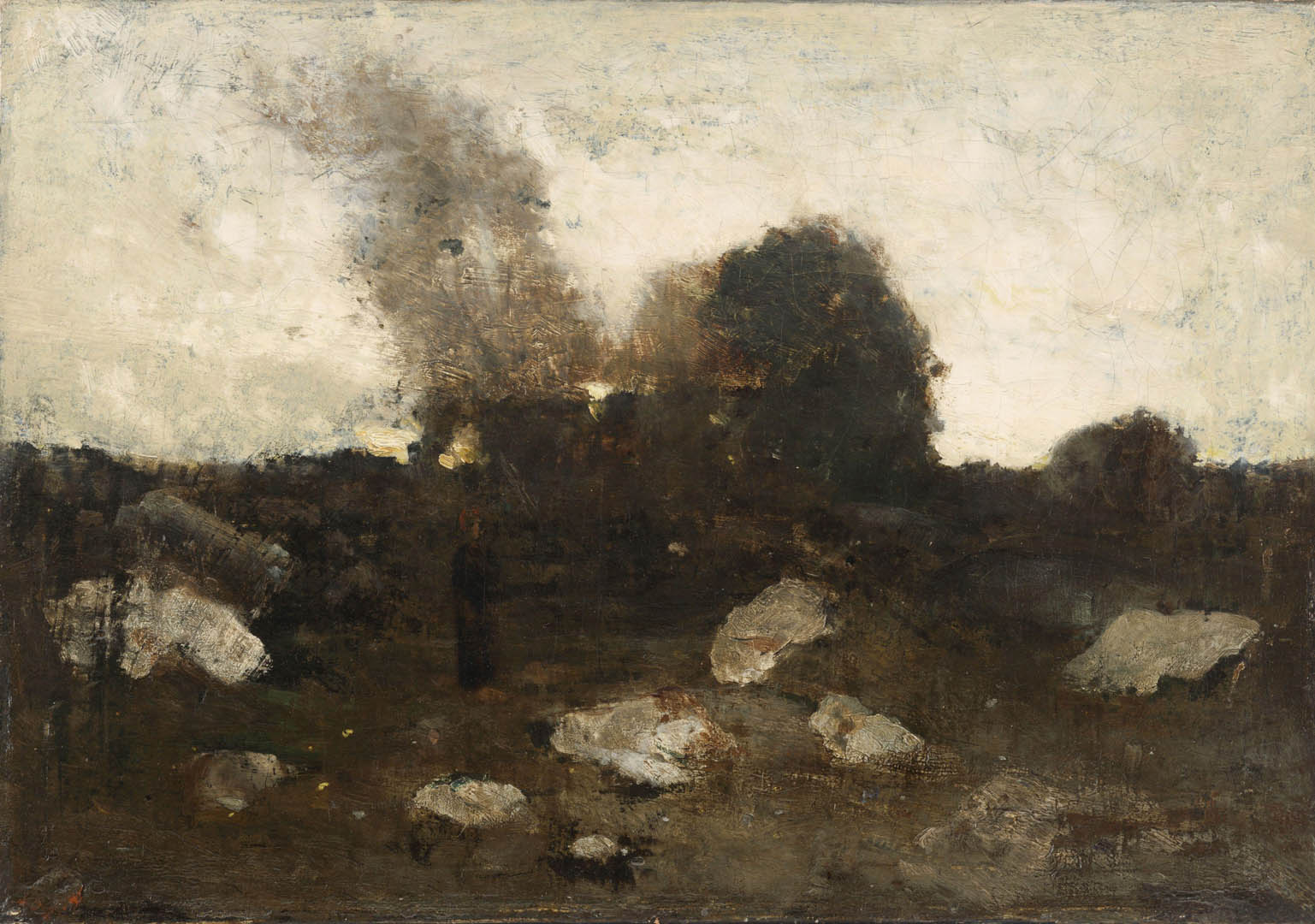 Landscape At Daybreak post impressionist odilon redon art wallpaper