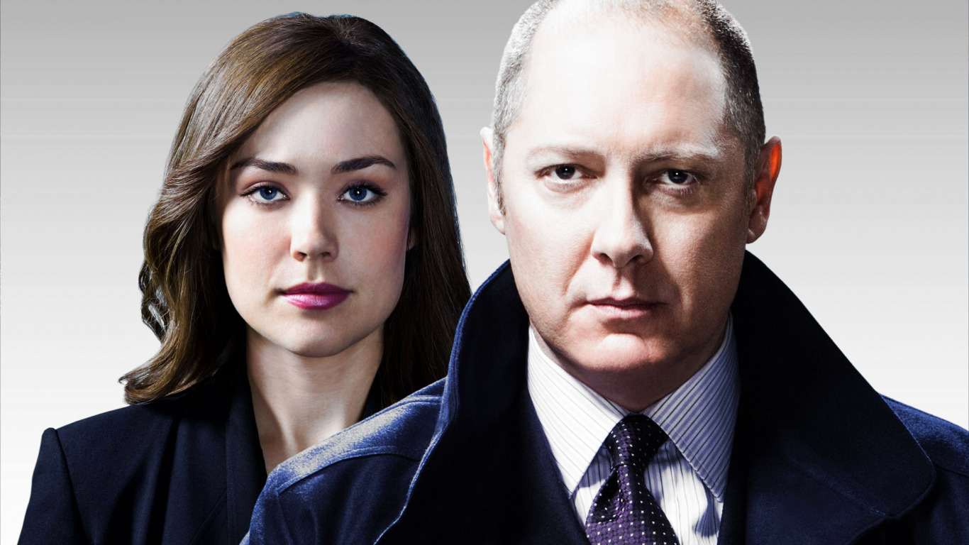 Download wallpaper the series, James Spader, Blacklist, Elizabeth Keen, Megan Boone, Raymond Reddington, section films in resolution 1366x768