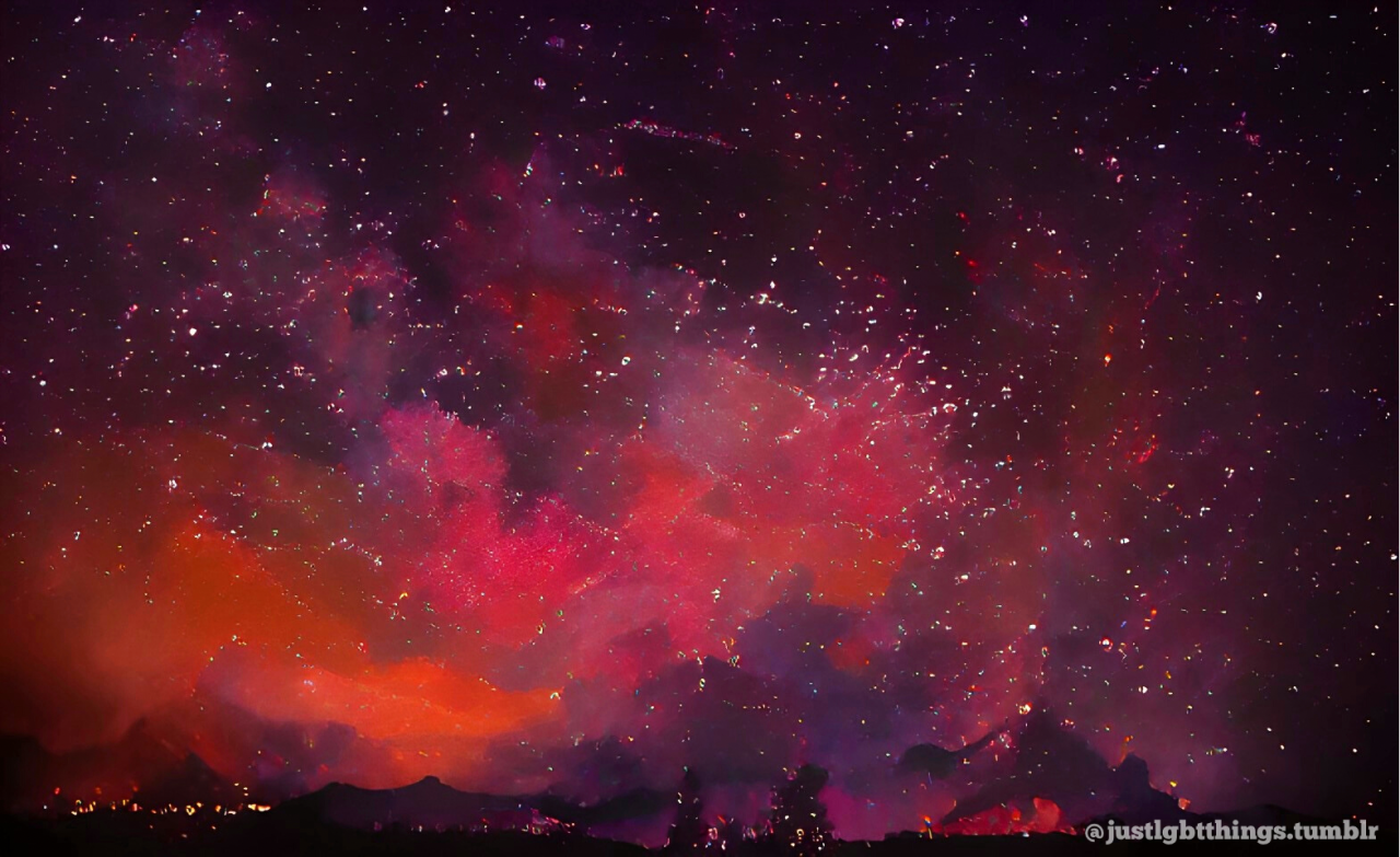 lgbtq starry night subtle pride
