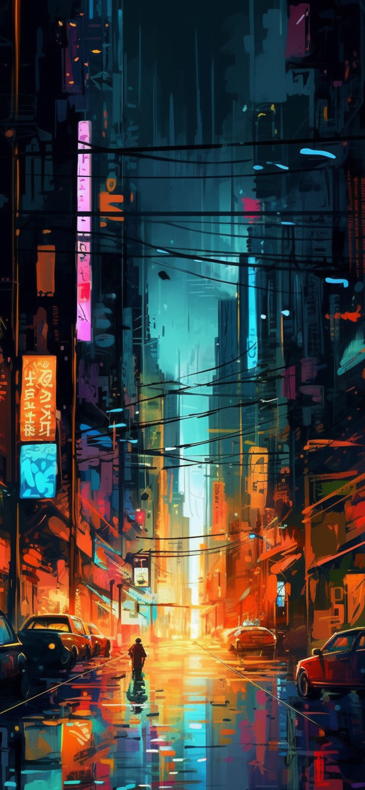 Colorful Abstract City Wallpaper