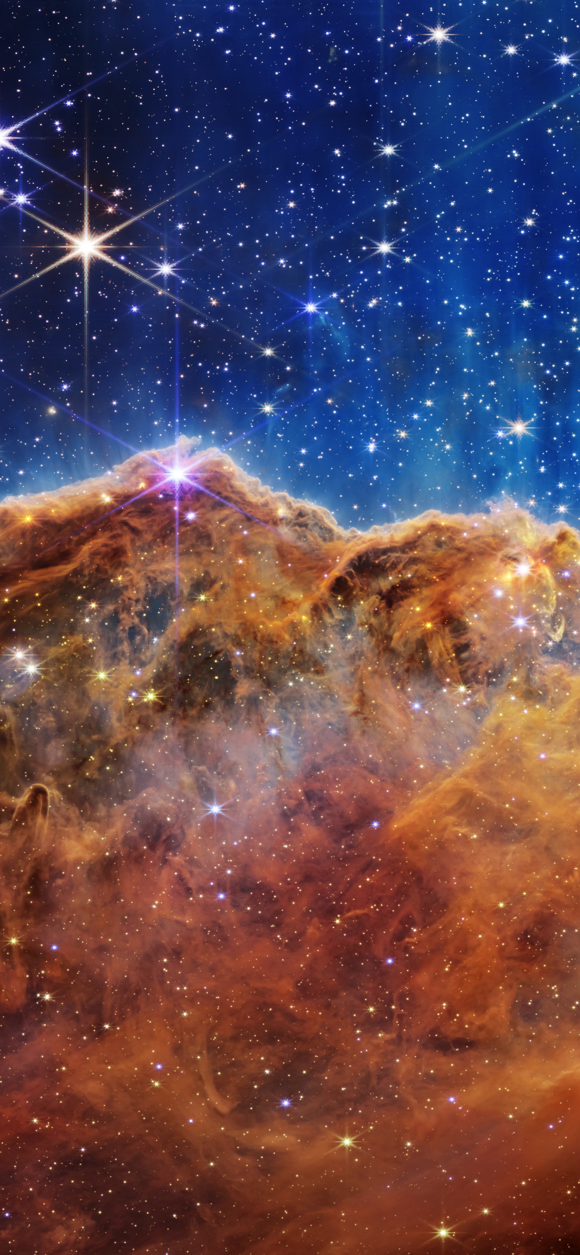 Carina Nebula Wallpaper 4K, Cosmic Cliffs
