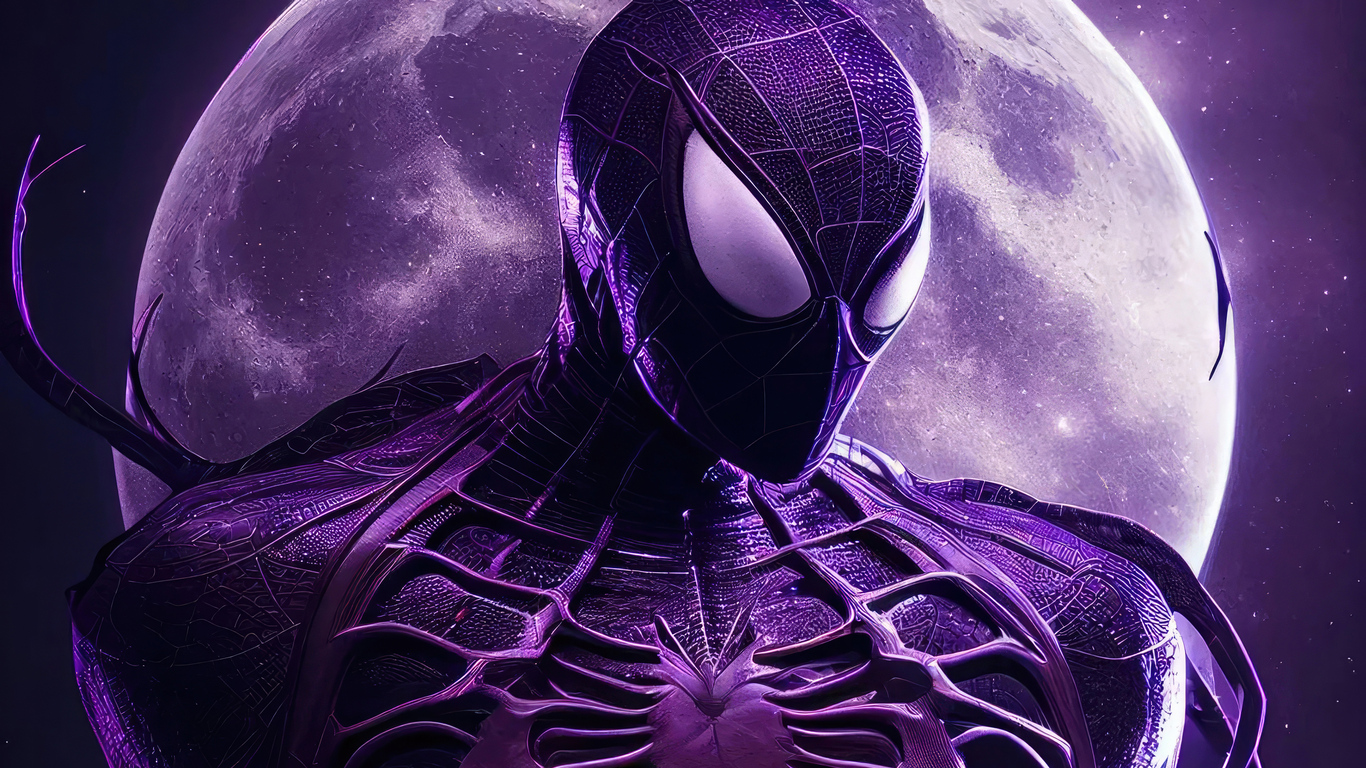 Purple Spidey Venom 4k 1366x768 Resolution HD 4k Wallpaper, Image, Background, Photo and Picture