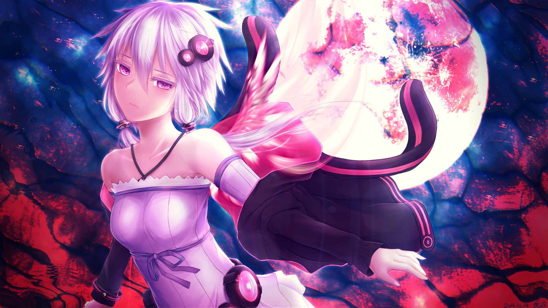 Wallpaper, illustration, anime girls, Vocaloid, Yuzuki Yukari 1920x1080