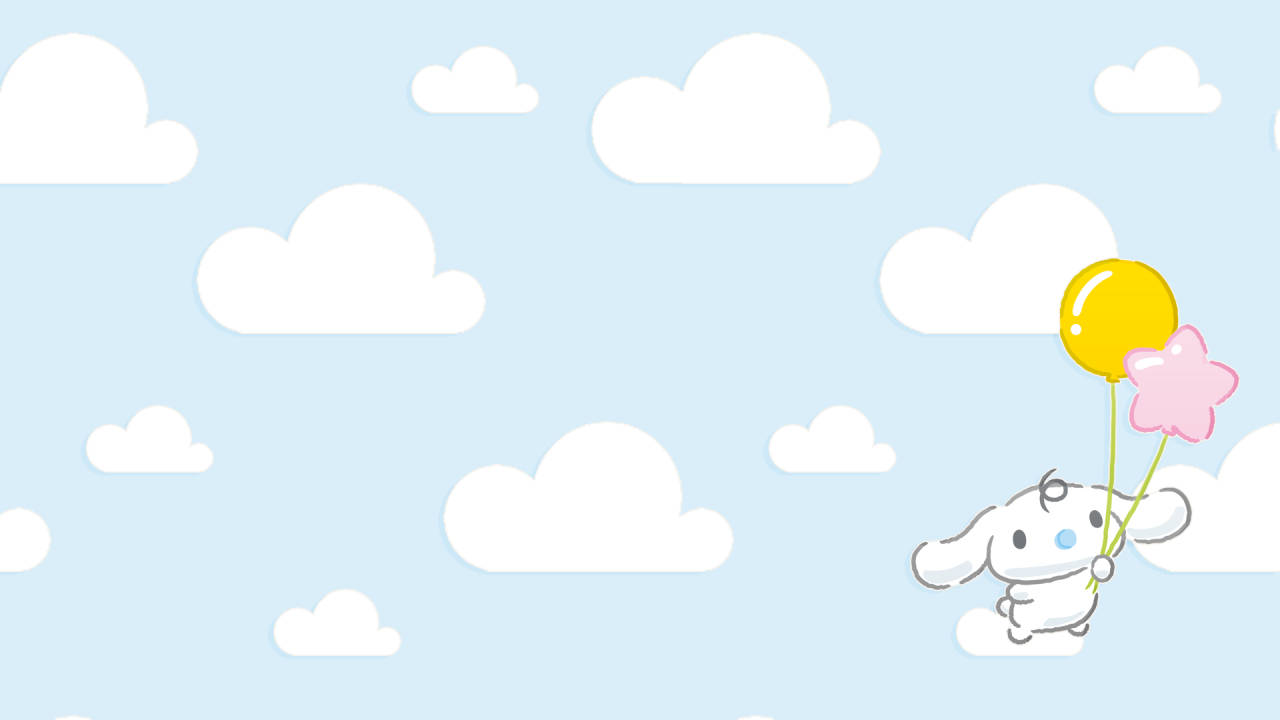 Download Cinnamoroll Milk Cloudy Balloon Wallpaper