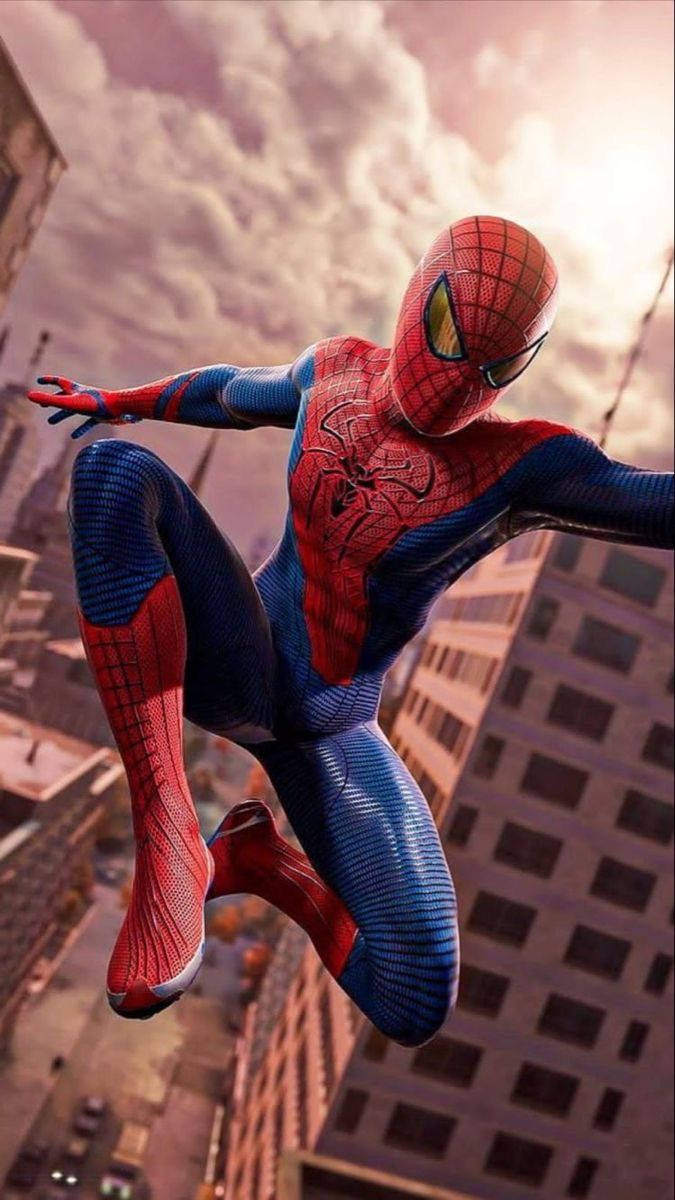 Flying Spiderman iOS 16 Lock Screen
