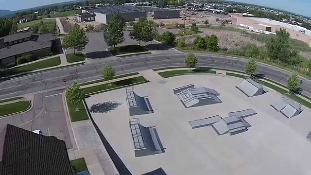 North Ogden City Skate Park from DJI Phantom2 Vision+