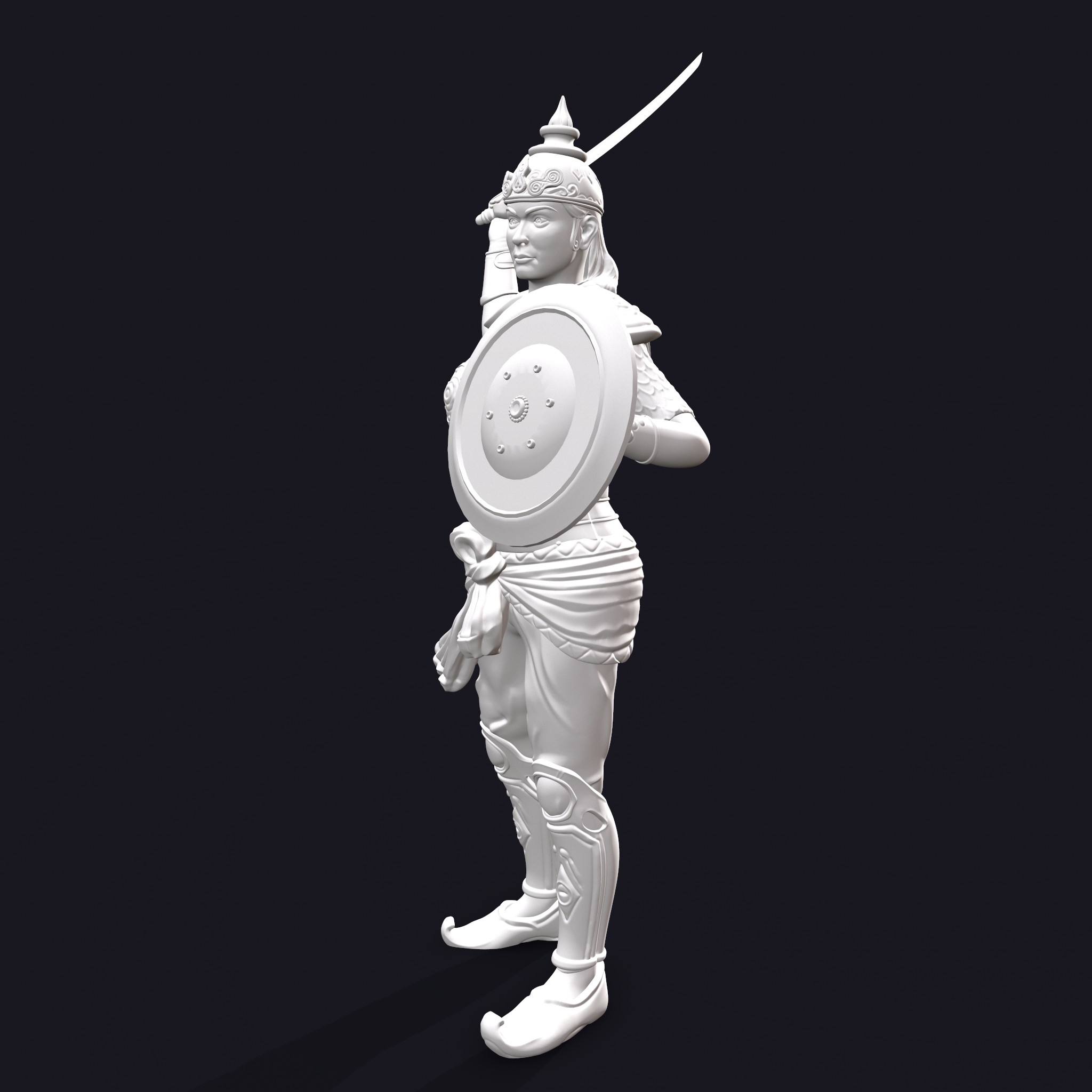 Rani Durgavati Sculpture Print Model by Get Dead Entertainment