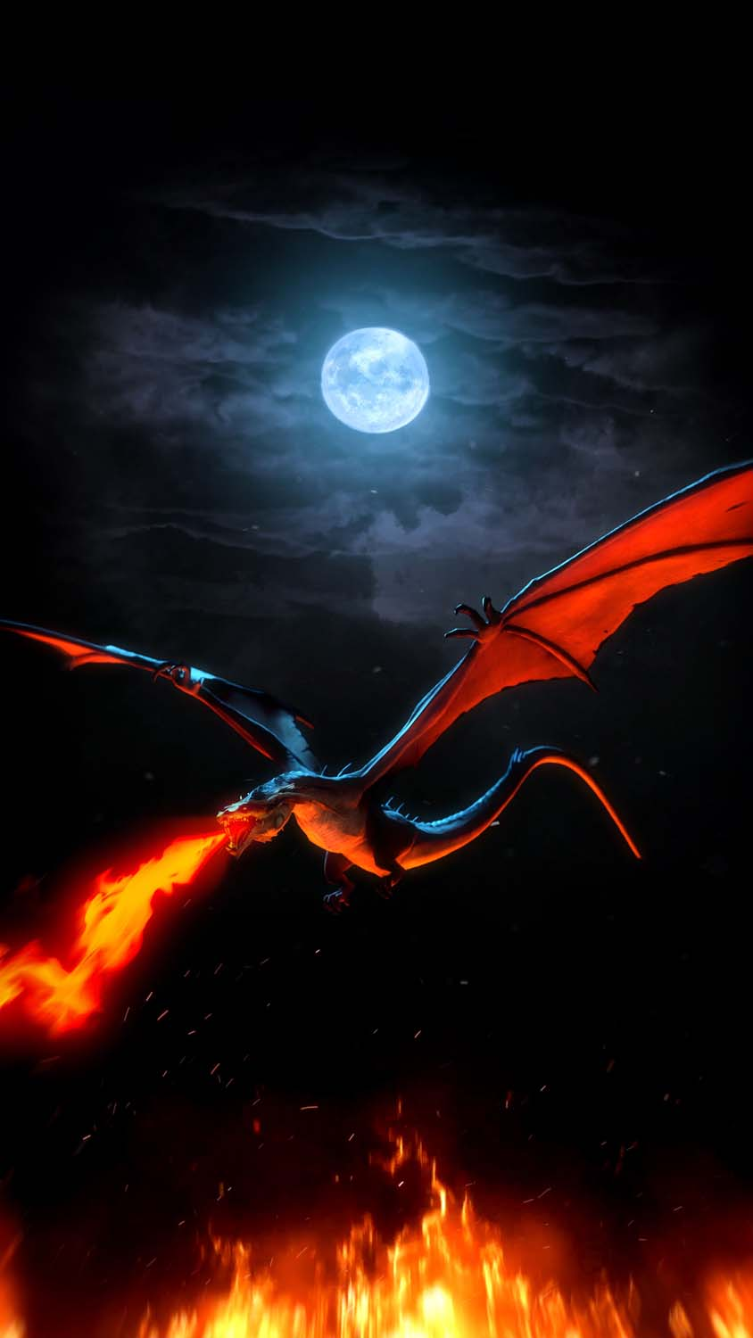 Fire Dragon IPhone Wallpaper HD Wallpaper, iPhone Wallpaper. iPhone wallpaper, HD phone wallpaper, Laptop wallpaper desktop wallpaper