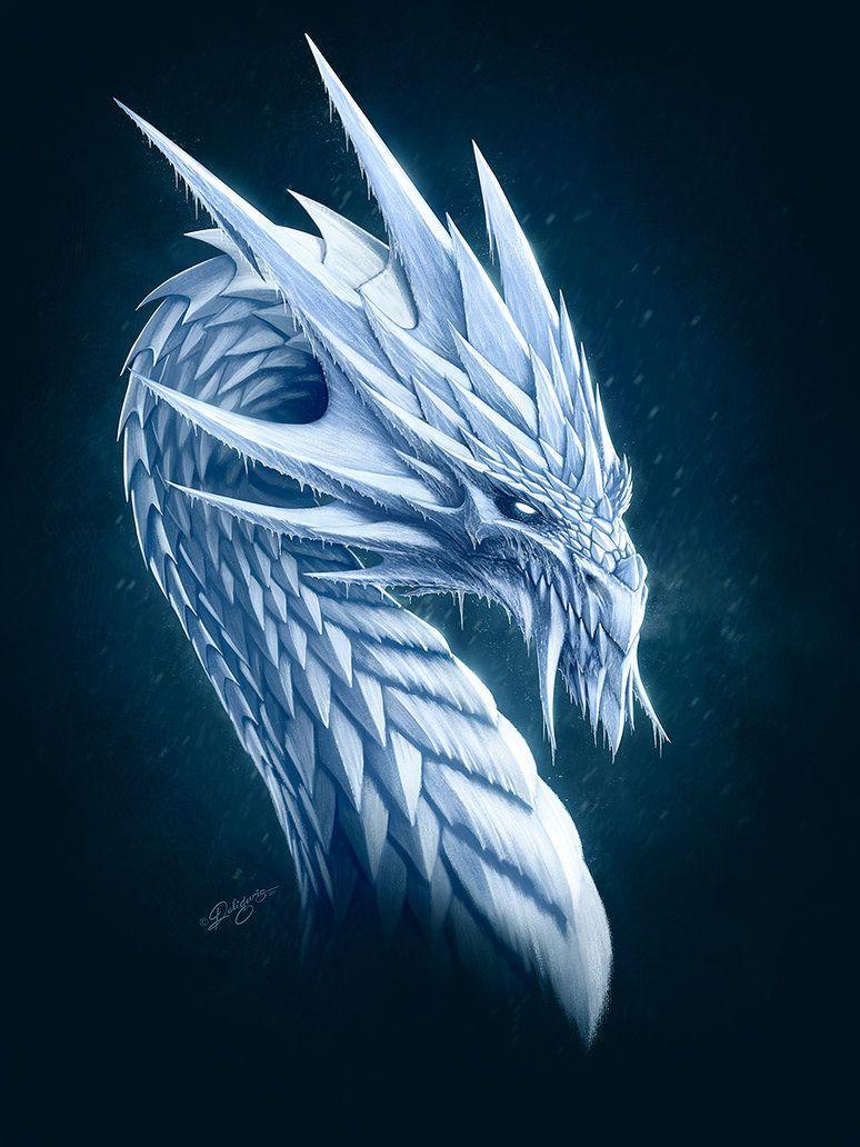 Ice Dragon Phone Wallpaper