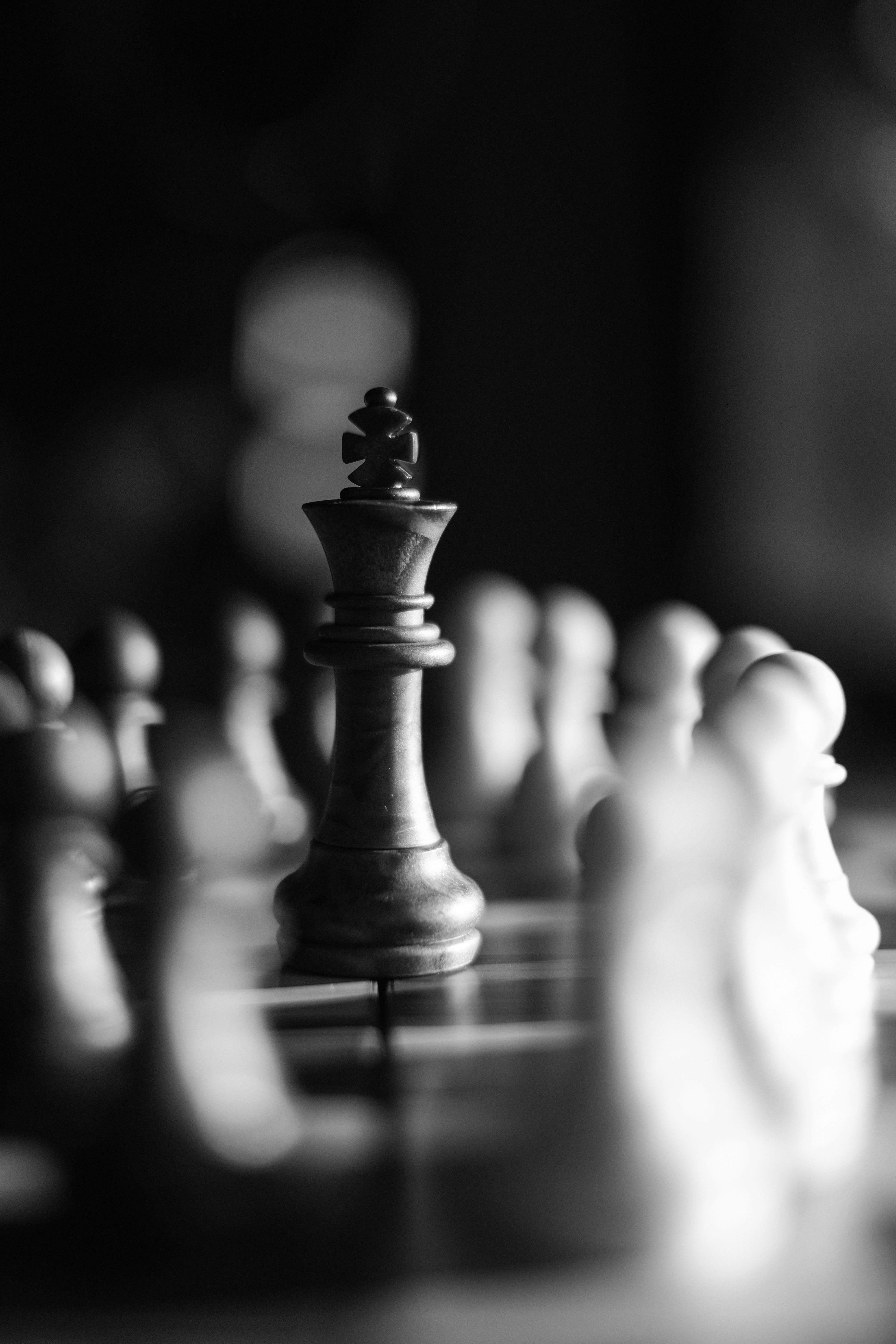 Black and white picture wall, Chess
